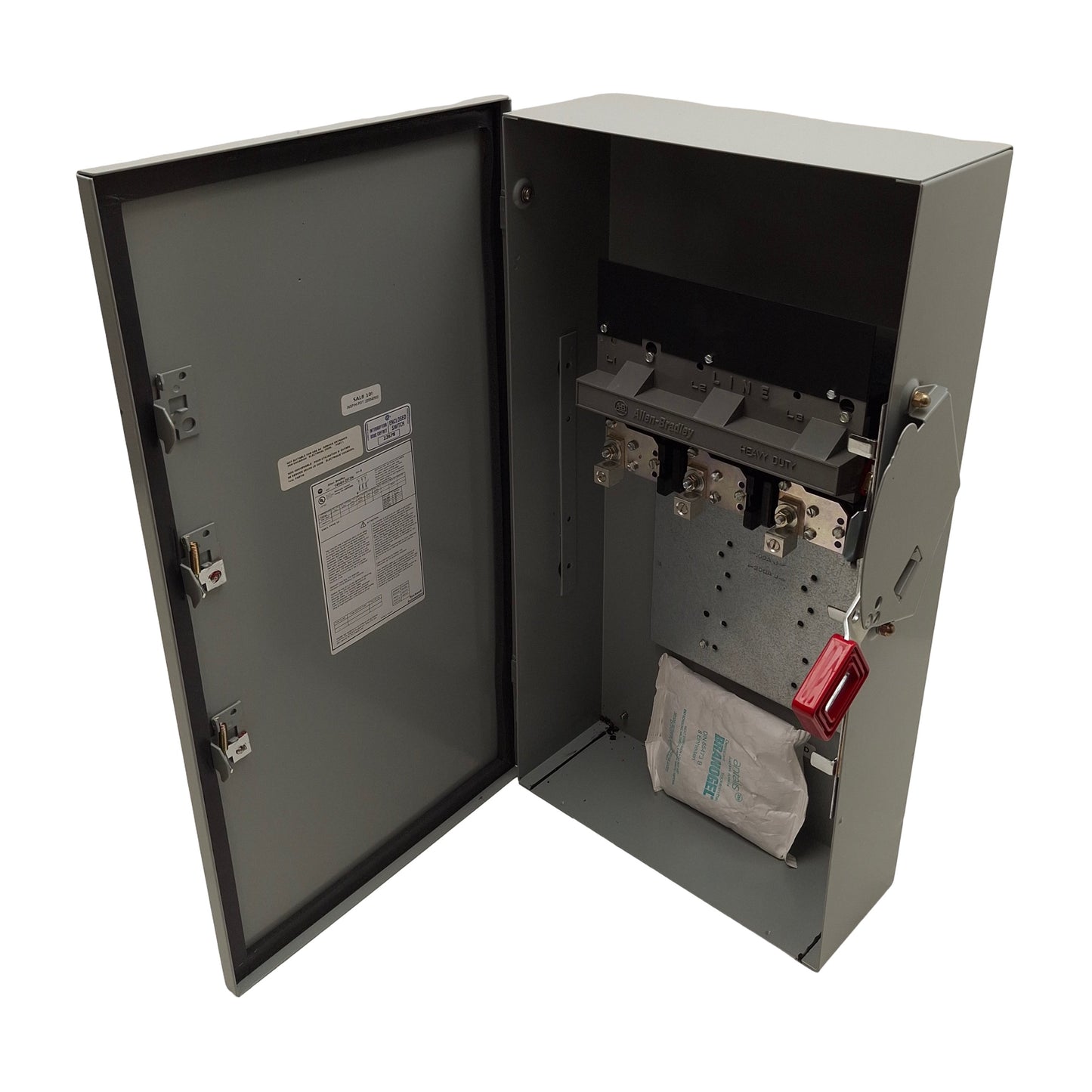 New – Open box Allen Bradley 1494H-DF3N Heavy Duty Safety Switch, 3-Pole, 100A 600VAC/250VDC