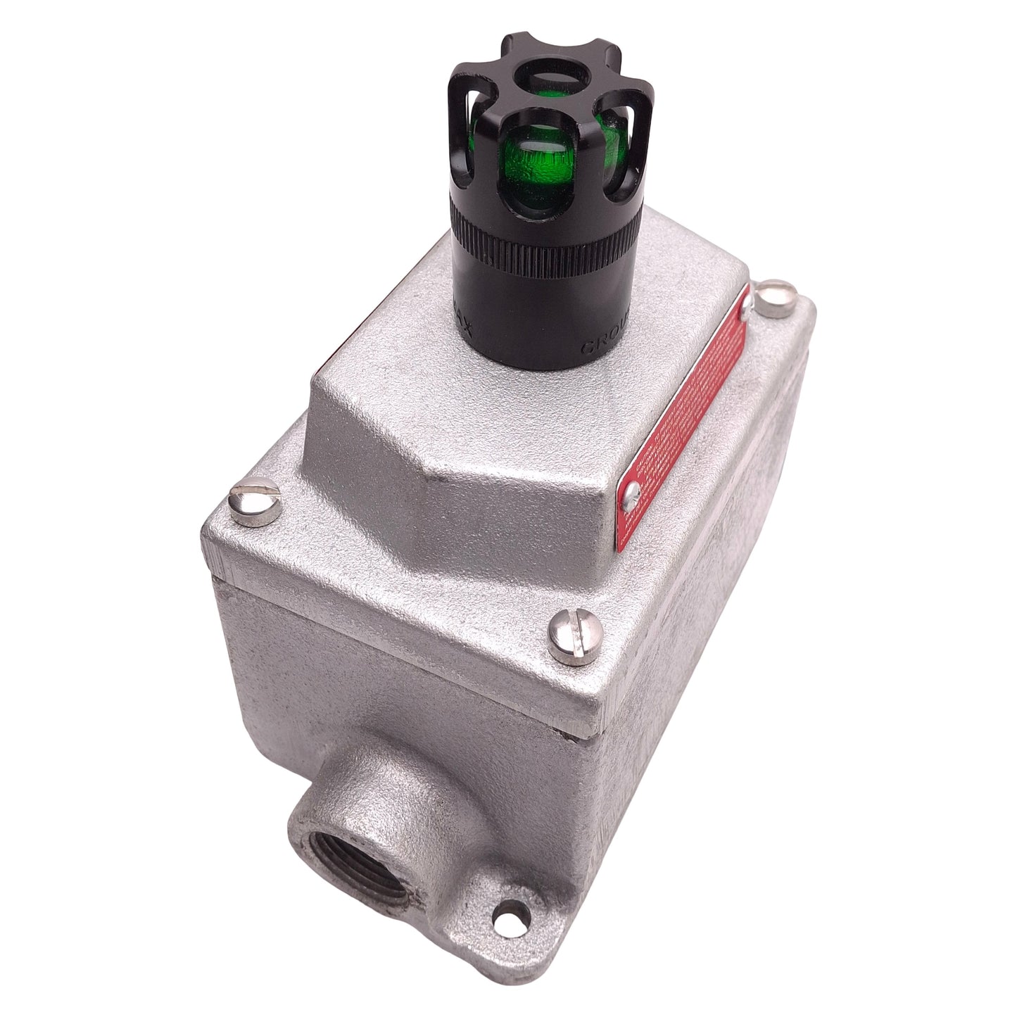 Used Cooper Crouse-Hinds DS441 Explosion Proof Green LED Pilot Light 120VAC, 3/4" Hub