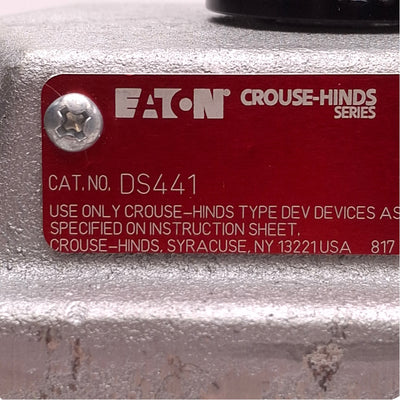 Used Cooper Crouse-Hinds DS441 Explosion Proof Green LED Pilot Light 120VAC, 3/4" Hub