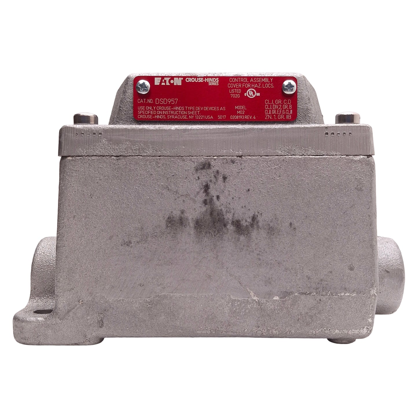 Used Cooper Crouse-Hinds DSD957 Explosion Proof Enclosure 3/4" Hub, 5.91in x 3.5in