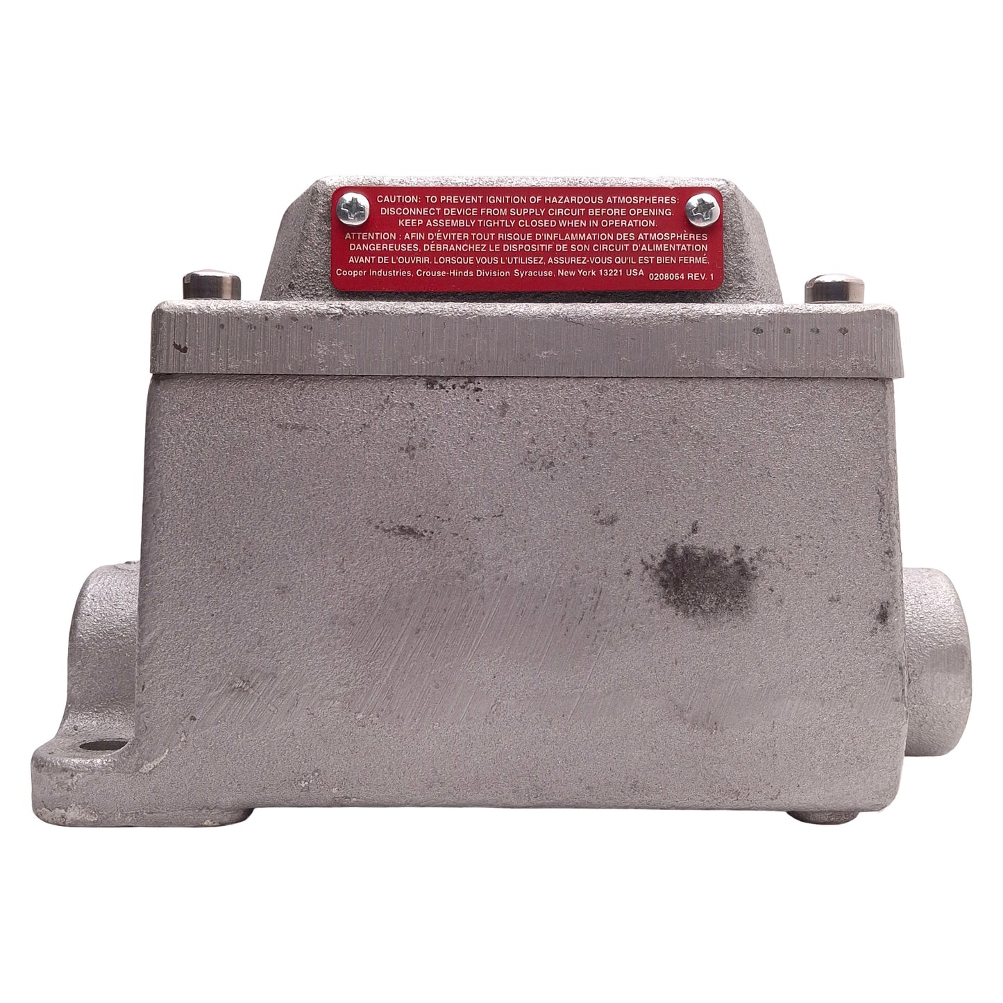 Used Cooper Crouse-Hinds DSD957 Explosion Proof Enclosure 3/4" Hub, 5.91in x 3.5in