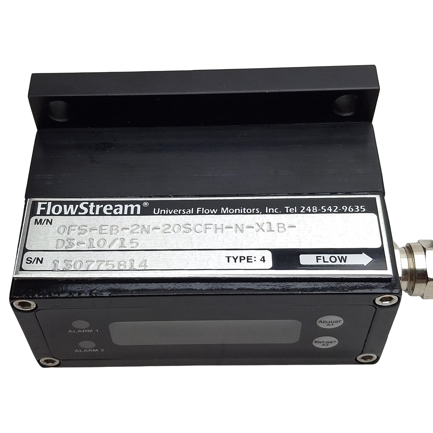New UFM OFS-EB-2N-20SCFH-N-X1B-D3-10/15 Nitrogen Flowstream, 20SCFH, 1/4in NPT
