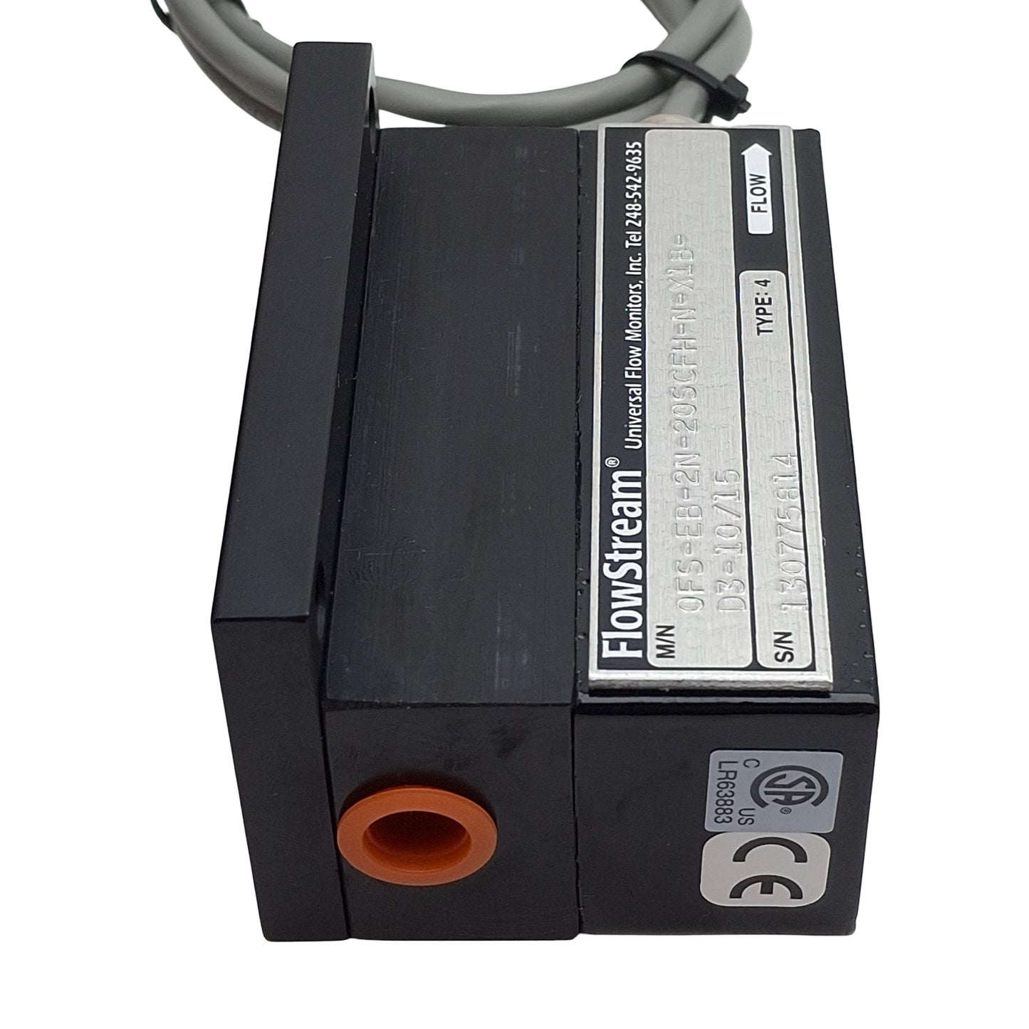 New UFM OFS-EB-2N-20SCFH-N-X1B-D3-10/15 Nitrogen Flowstream, 20SCFH, 1/4in NPT