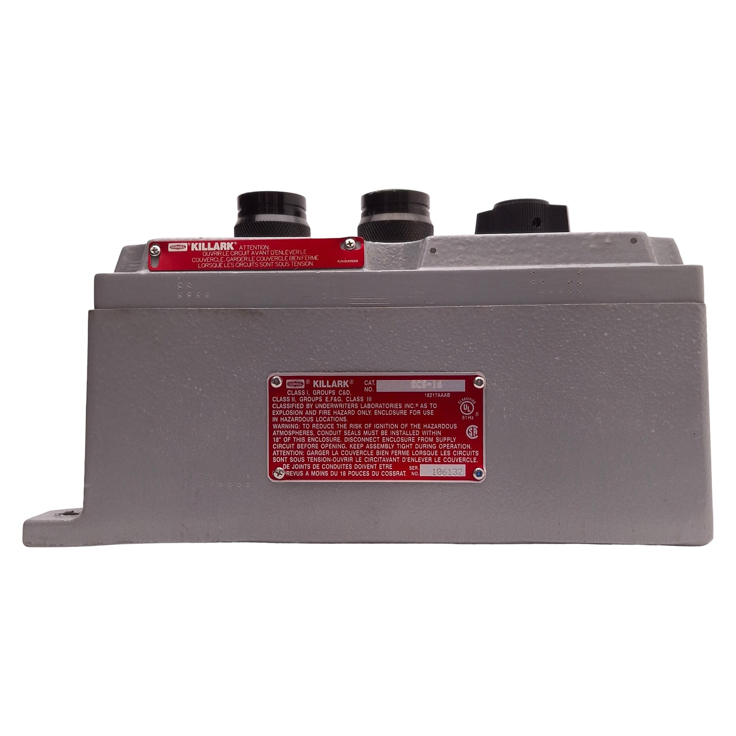 Used Killark GCS-16 Explosion Proof Enclosure w/ Push Buttons & Potentiometer