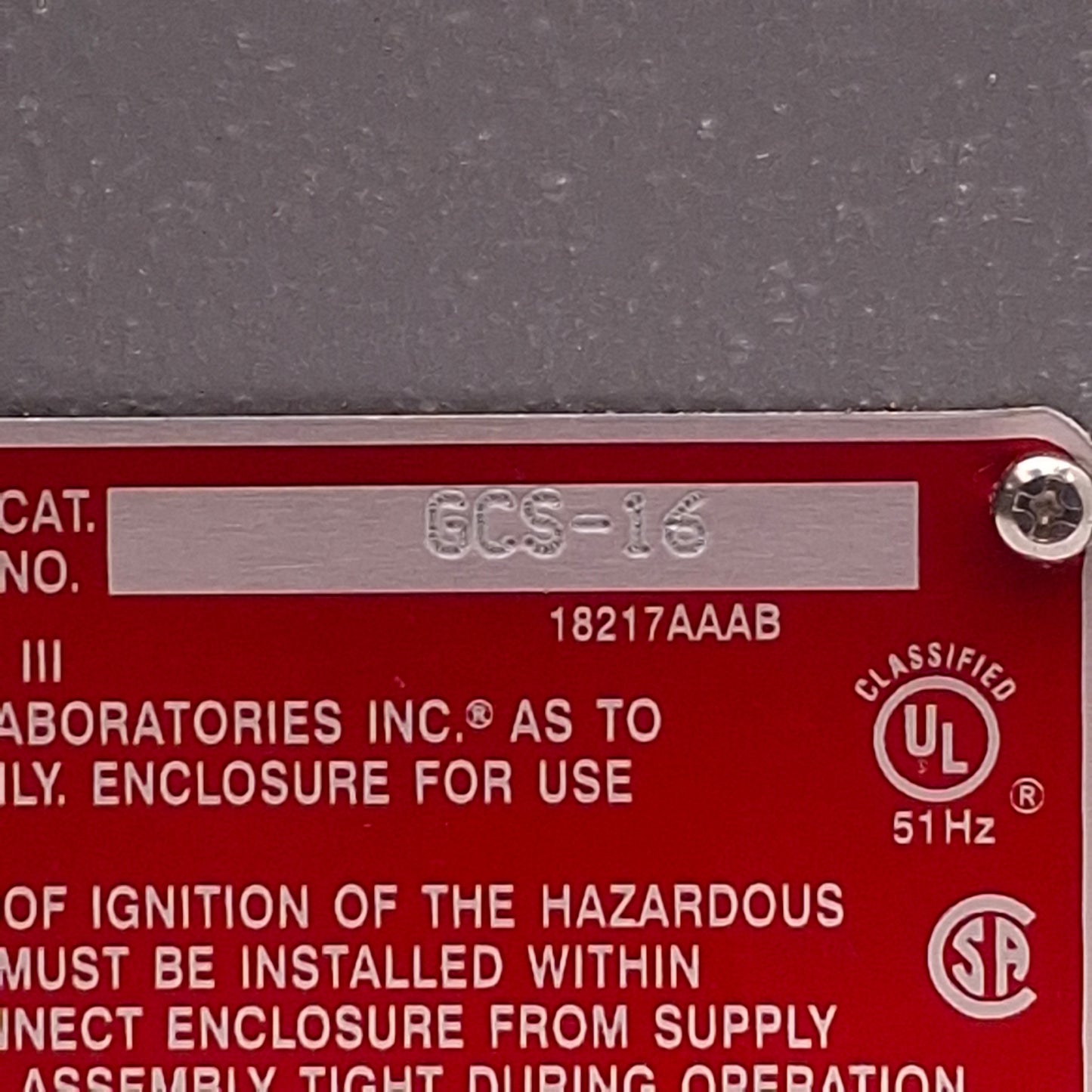 Used Killark GCS-16 Explosion Proof Enclosure w/ Push Buttons & Potentiometer