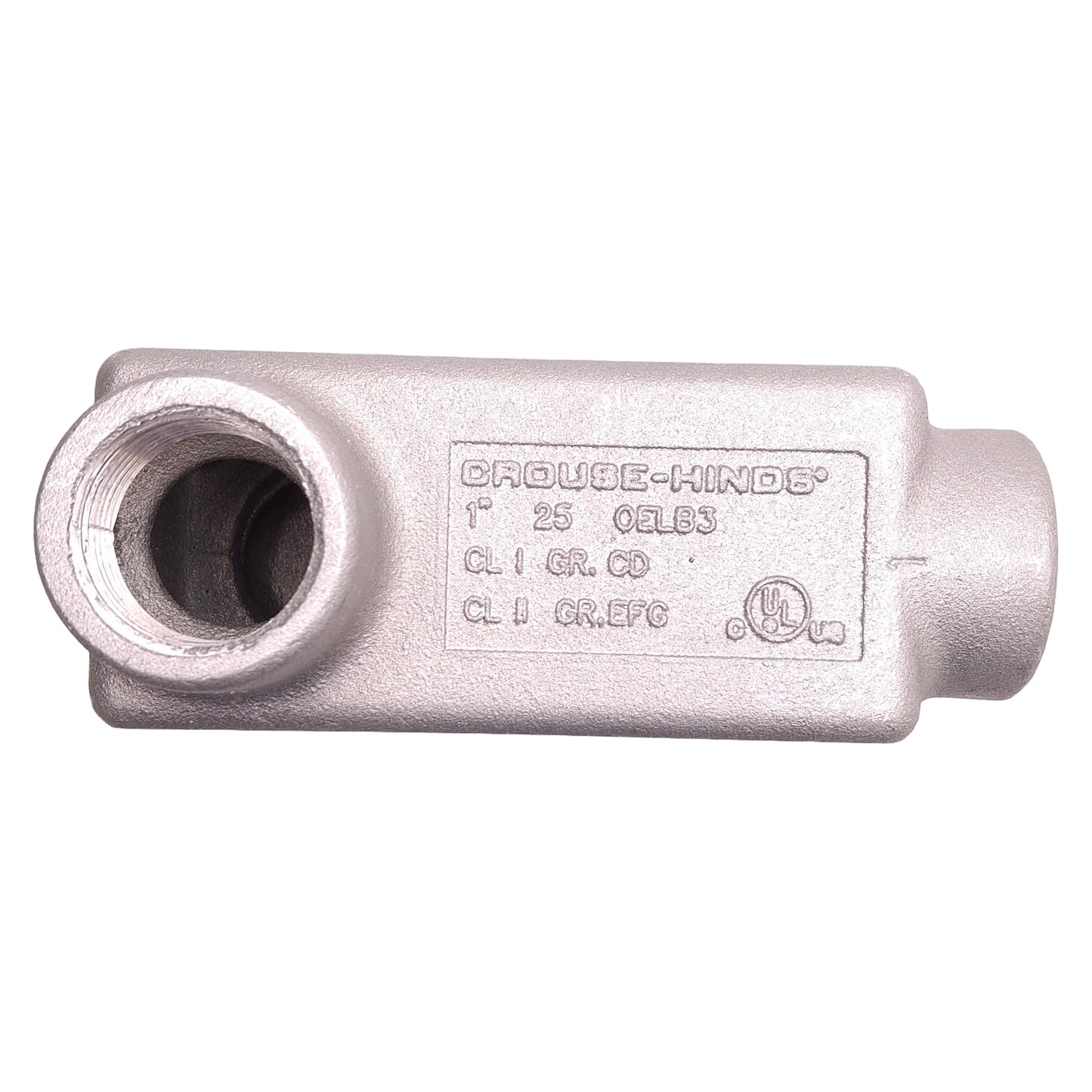 Used Crouse-Hinds OELB3 Conduit Body With Cover 1" Hub Size, 5-1/16"x2-3/8"x2-5/16"