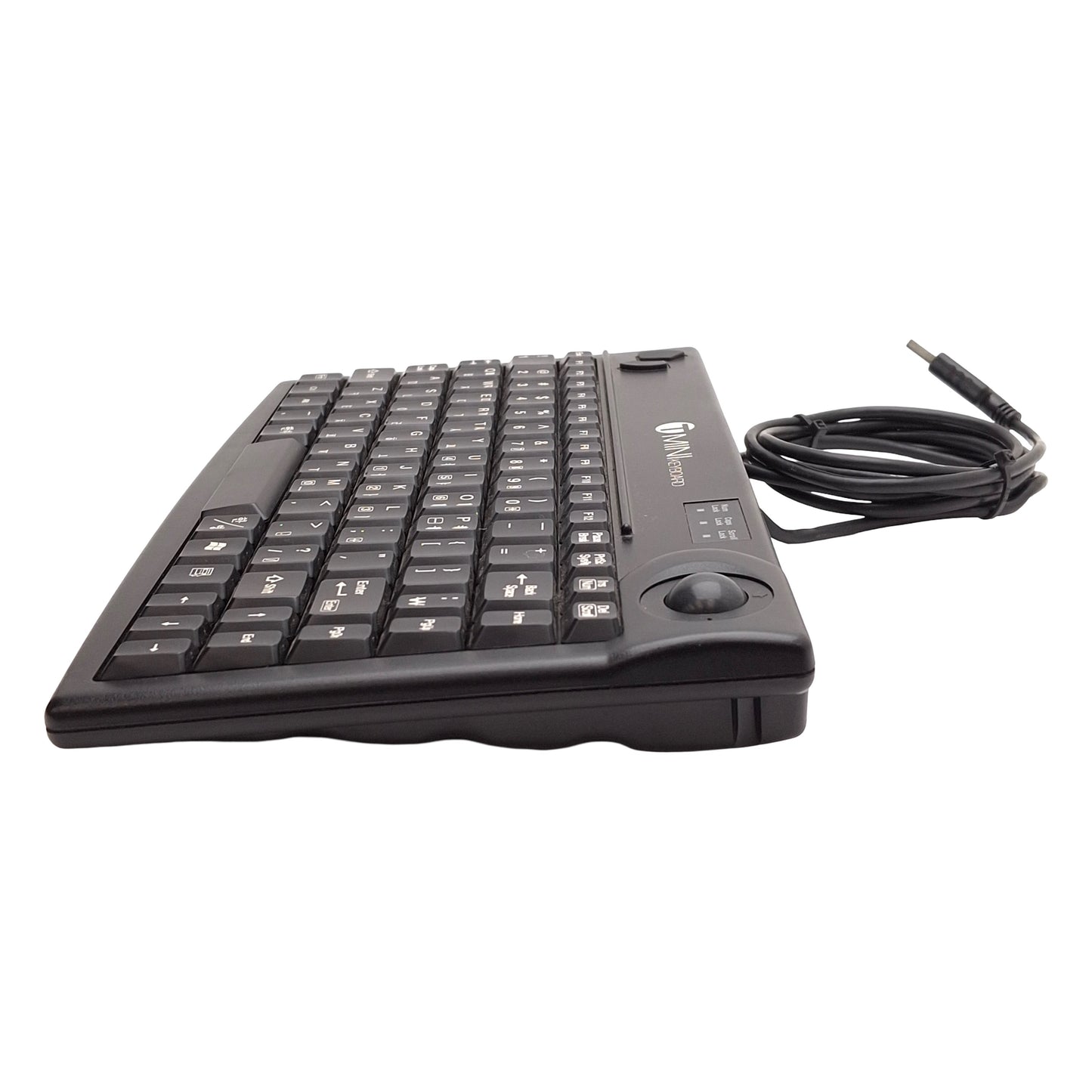 Used Sejin SPR-8695TU Compact Trackball Mini Keyboard, 86 Key, USB, English/Korean