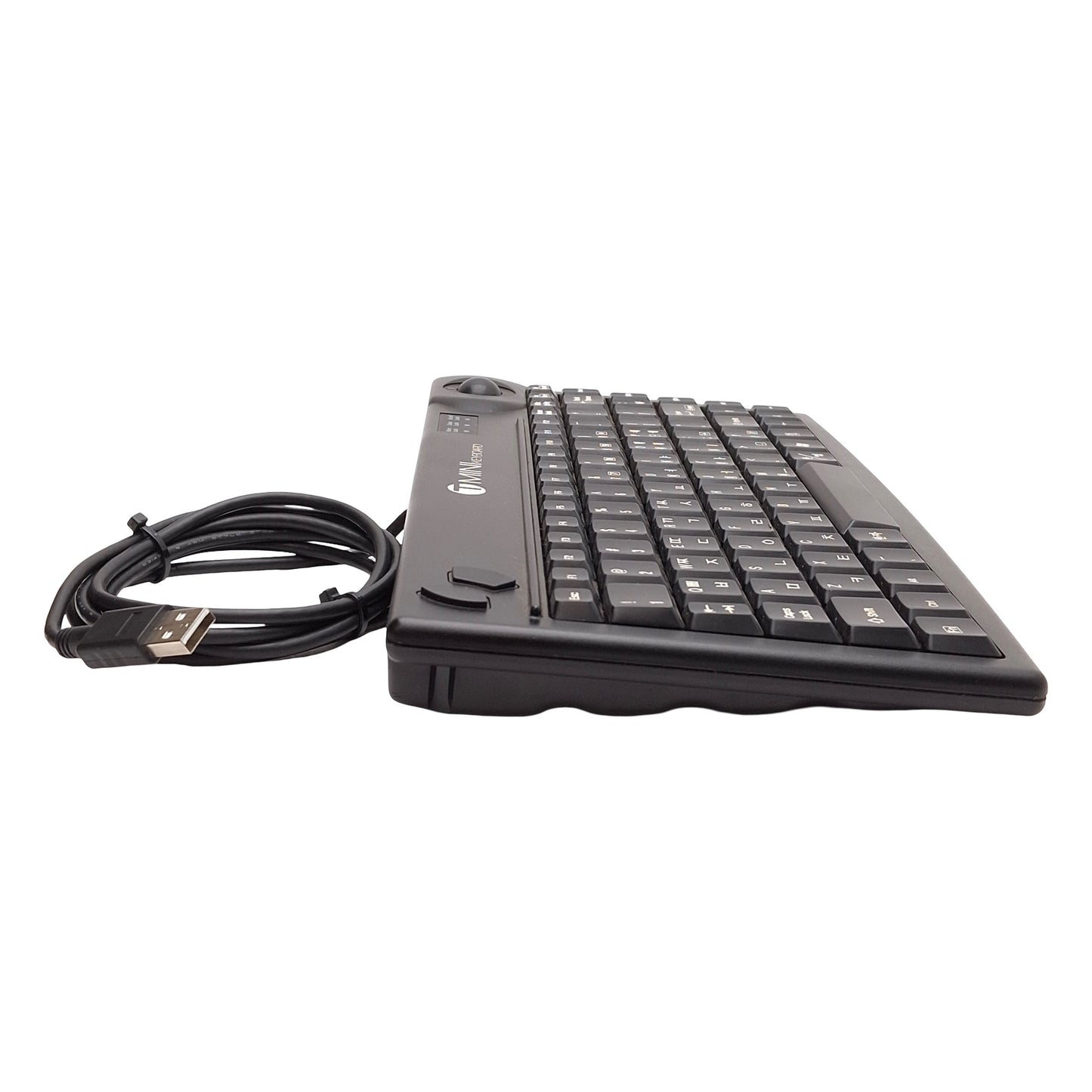 Used Sejin SPR-8695TU Compact Trackball Mini Keyboard, 86 Key, USB, English/Korean