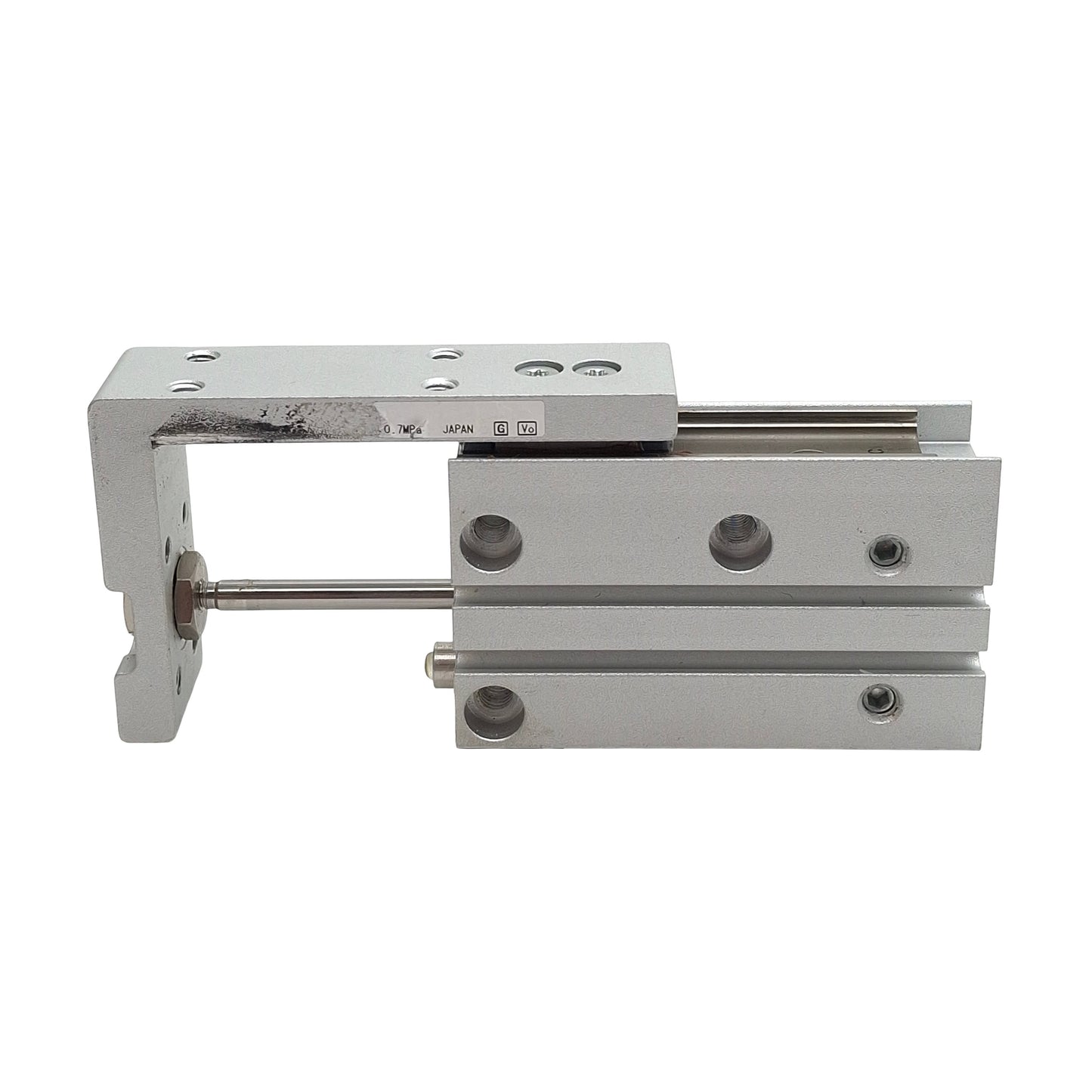 Used SMC MXH10-30 Compact Slide Table, ø10mm Bore, 30mm Stroke, M5 x 0.8, 0.7MPa Max