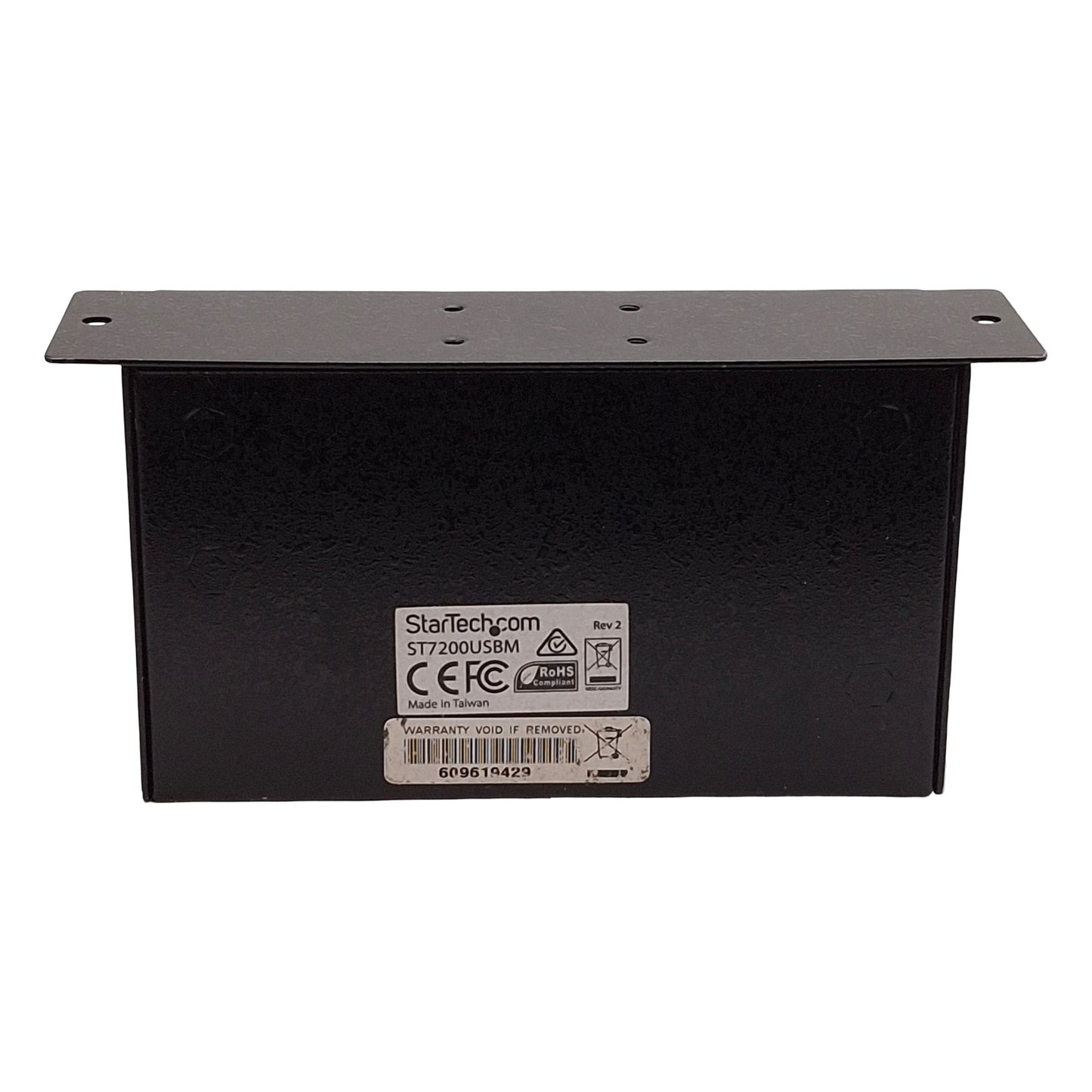 Used Startech ST7200USBM Industrial 7-Port USB 2.0 Hub, (7x) USB-A, (1x) USB-B, 24VDC