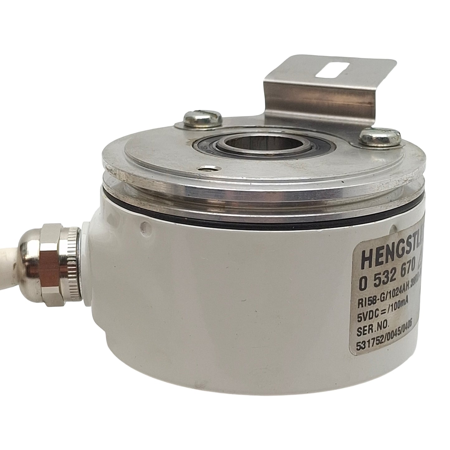 Used Hengstler RI58-G/1024AH.39RB-F0 Incremental Encoder, ø14mm Shaft, 5VDC, 1024PPR
