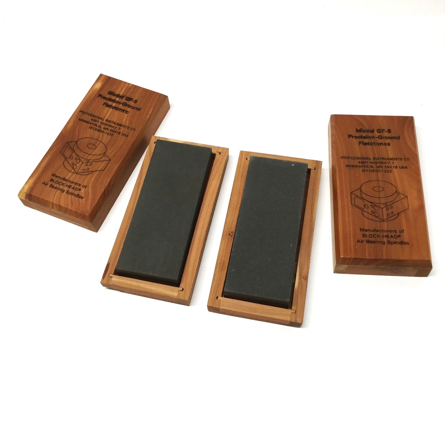 Used Pair of Professional Instruments GF-5 Precision Ground Flatstones 120 & 80 grit
