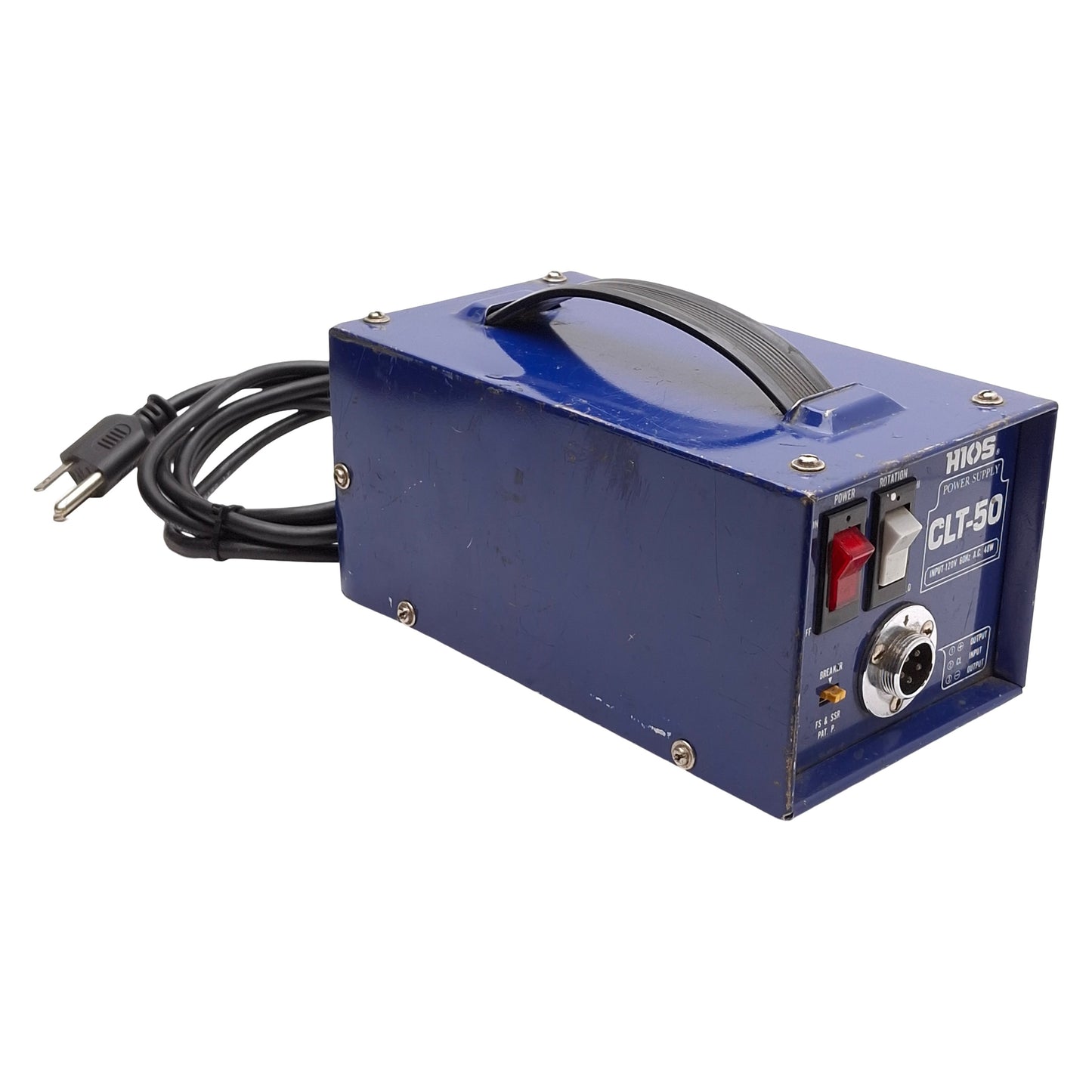 Used HIOS CLT-50 Electric Screwdriver Power Supply, 48W, 120VAC 60Hz, 5-Pin Aviation