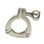 Used Dixon 13MHHM-3P100150 Three Segment Sanitary Clamp, 1in & 1-1/2in Tube OD