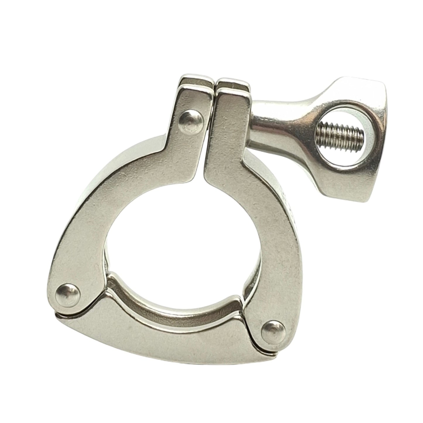 Used Dixon 13MHHM-3P100150 Three Segment Sanitary Clamp, 1in & 1-1/2in Tube OD