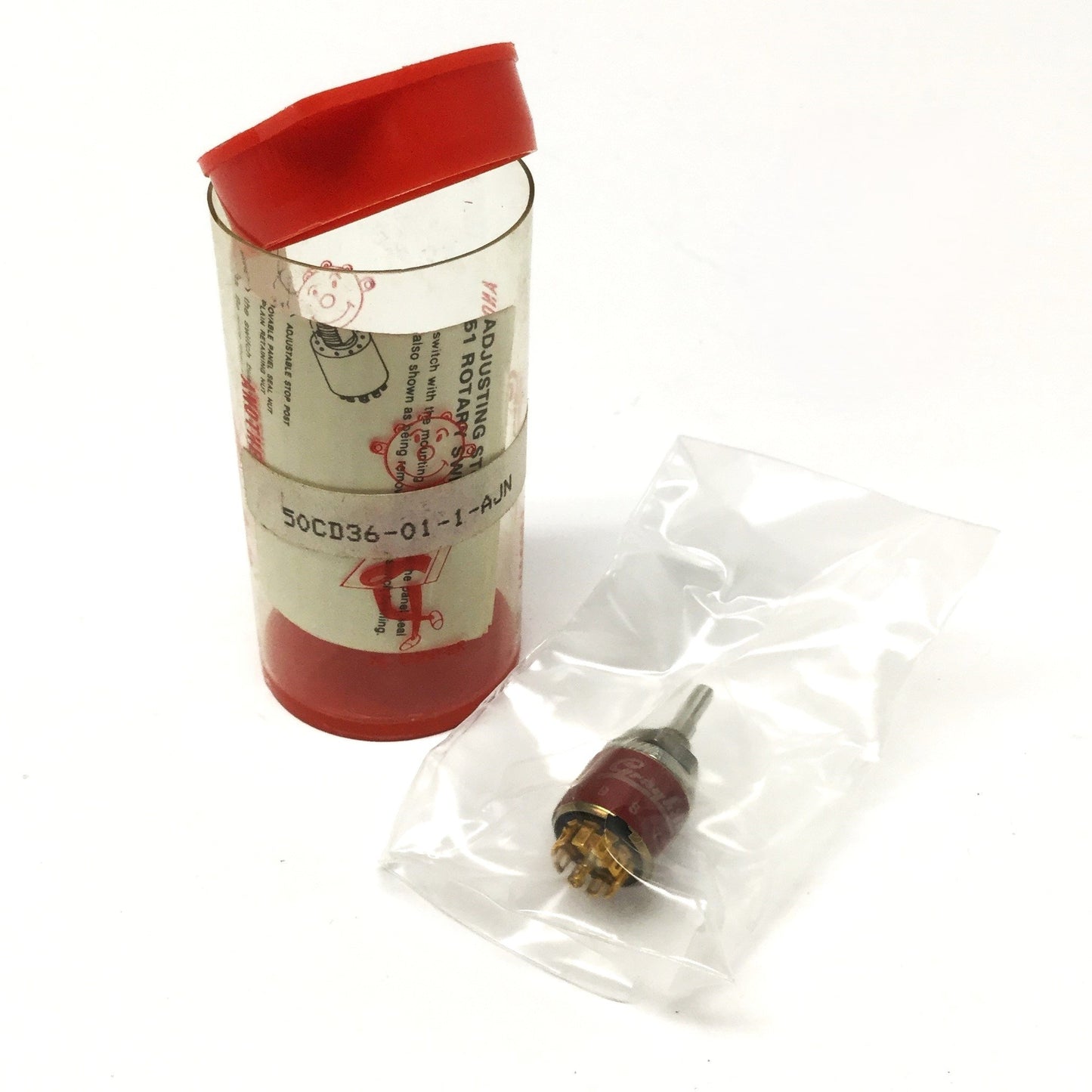 New Grayhill 50CD36-01-1-AJN Rotary Switch 2-10 Position, 115VAC 150mA, SP10T