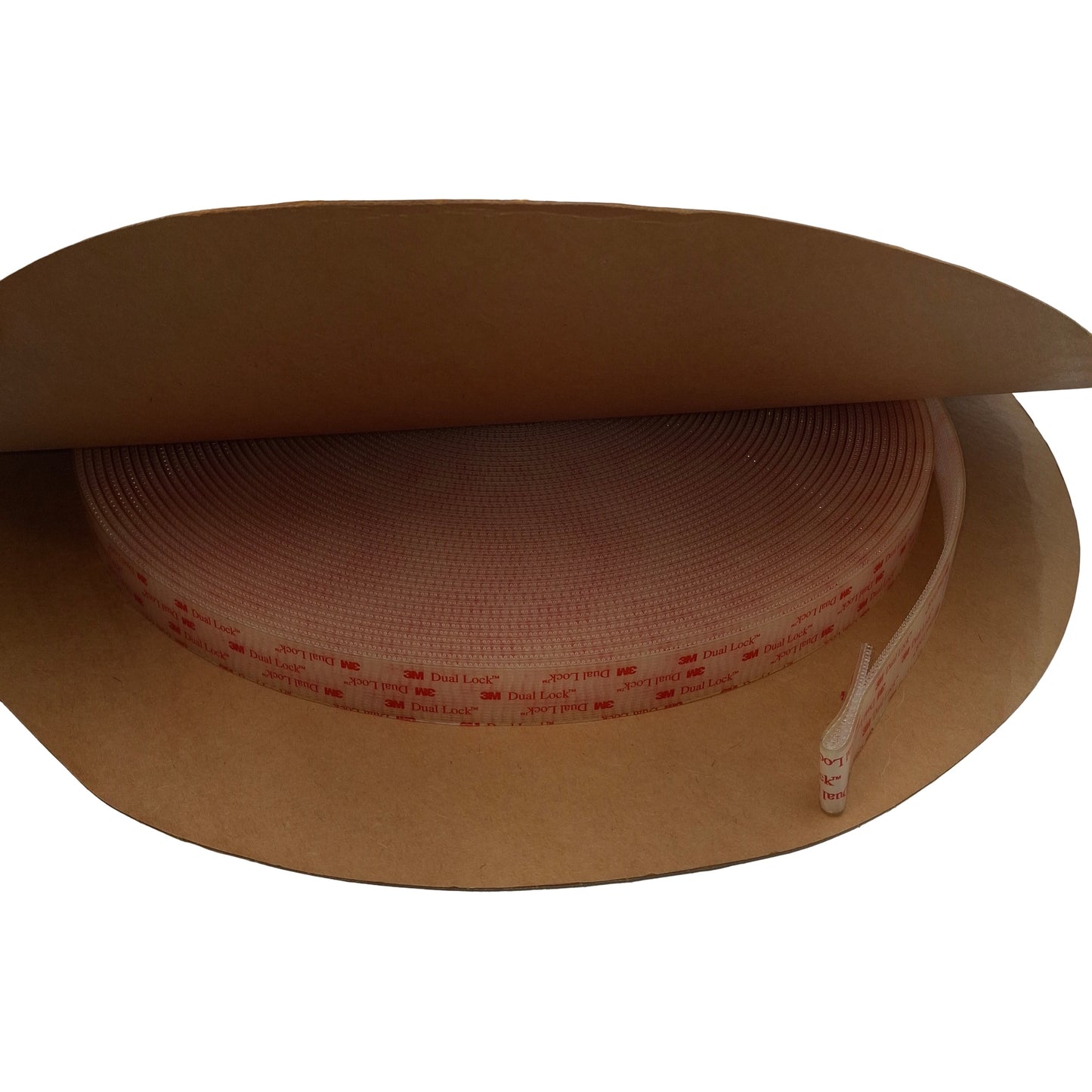 Used 3M Dual Lock 70-0704-2838-1 SJ3560 Reclosable Fastener, Clear, 1in W x 20yd