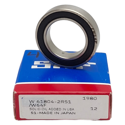 New SKF W 61804-2RS1/W64F Deep Groove Ball Bearing, ø20mm Bore, ø32mm OD, 7mm W, SS