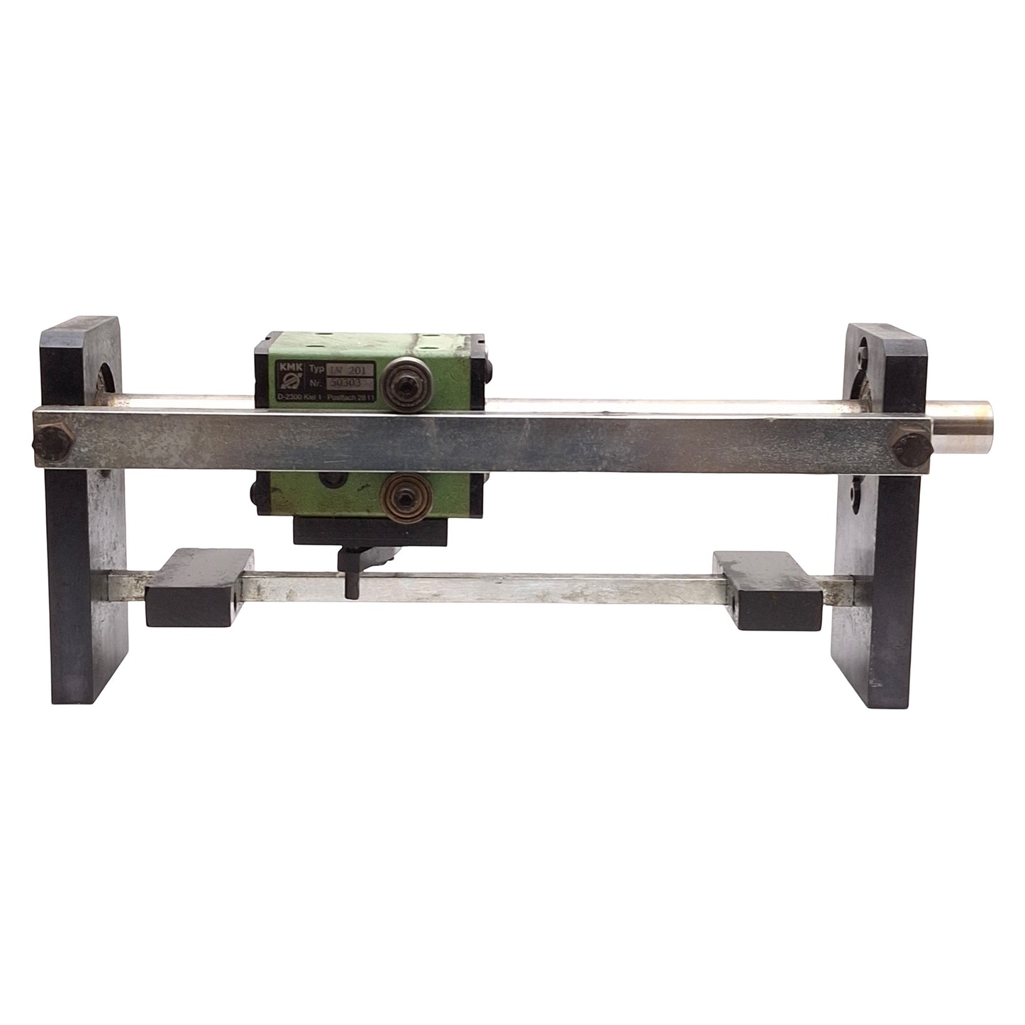 Used KMK LW-201 Linear Bi-Directional Gearbox, ø20mm Bore, 0.8-8mm Pitch, 70N Thrust