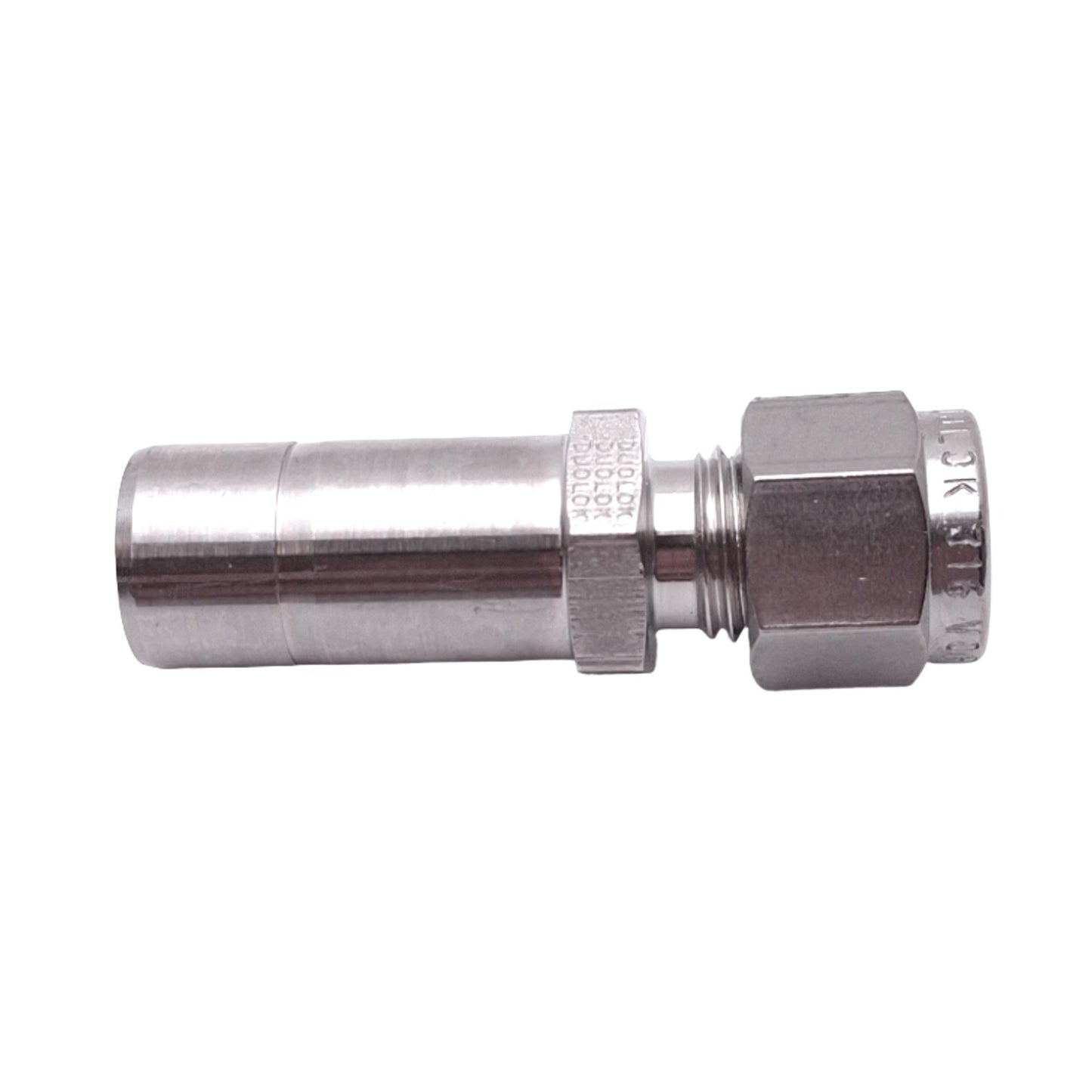 Used SSP ISSD4R8 Duolok Tube Fitting Reducer, 1/2in OD to 1/4in OD, 2450psi