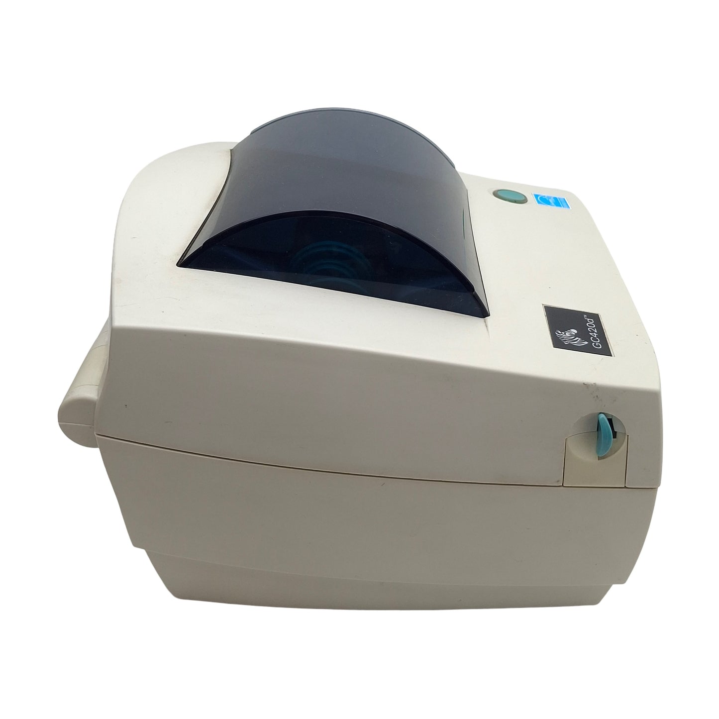 Used Zebra GC420-200510-000 GC420D Thermal Barcode Printer, 203dpi, 4in Width, 20VDC