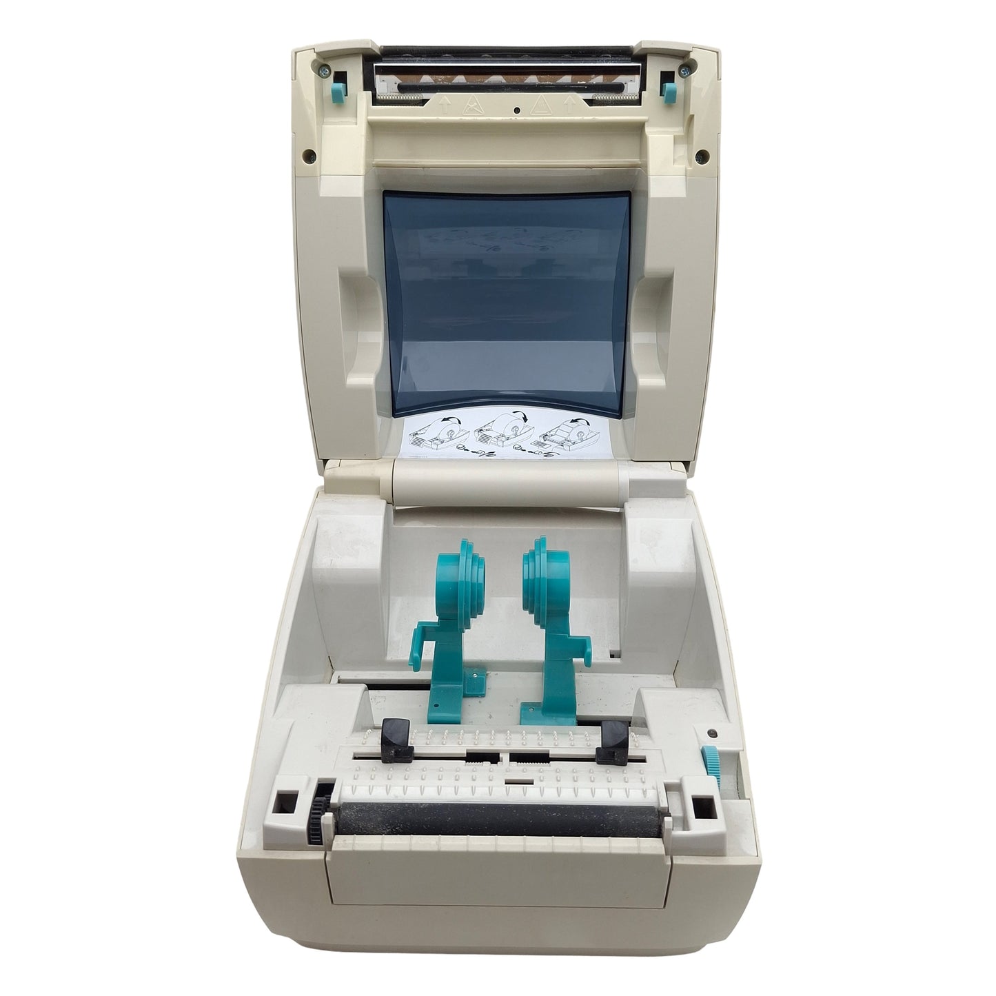 Used Zebra GC420-200510-000 GC420D Thermal Barcode Printer, 203dpi, 4in Width, 20VDC