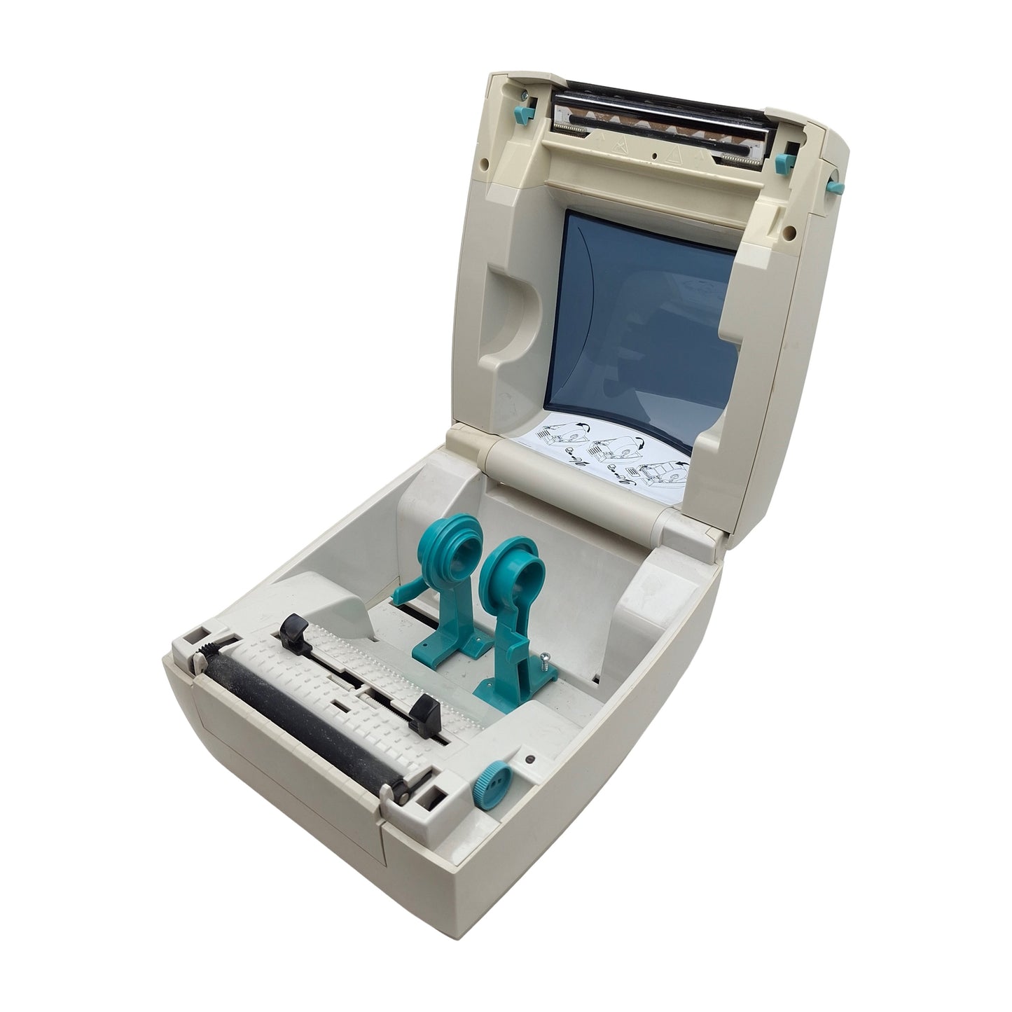 Used Zebra GC420-200510-000 GC420D Thermal Barcode Printer, 203dpi, 4in Width, 20VDC