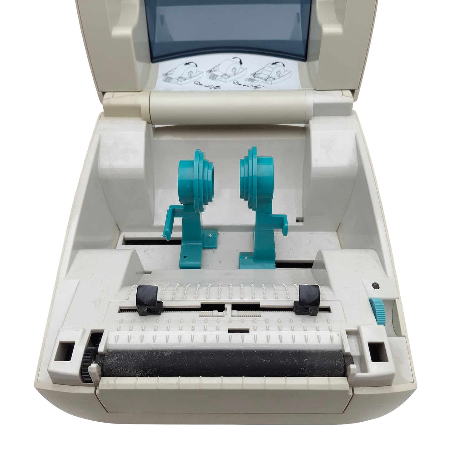 Used Zebra GC420-200510-000 GC420D Thermal Barcode Printer, 203dpi, 4in Width, 20VDC