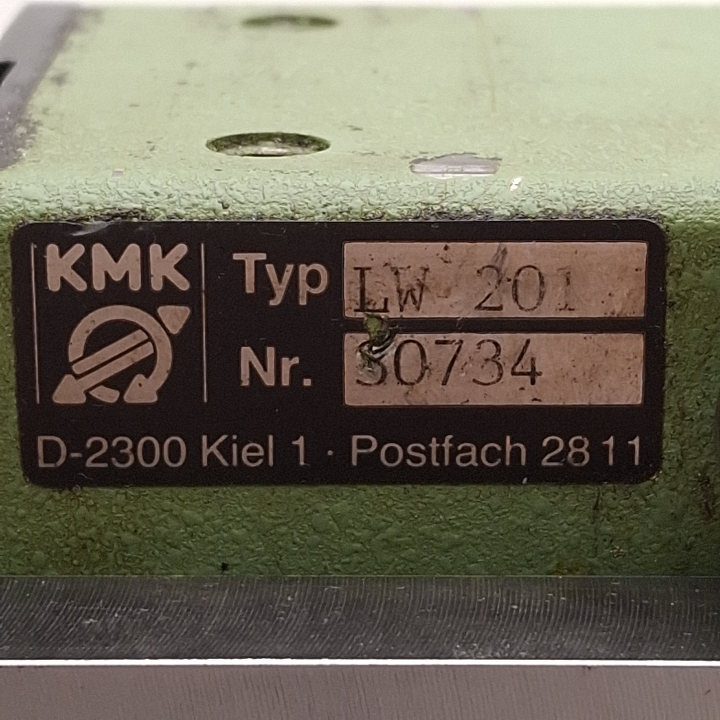 Used KMK LW-201 Linear Bi-Directional Gearbox ø20mm Bore, 0.8-8mm Pitch, 70N Thrust