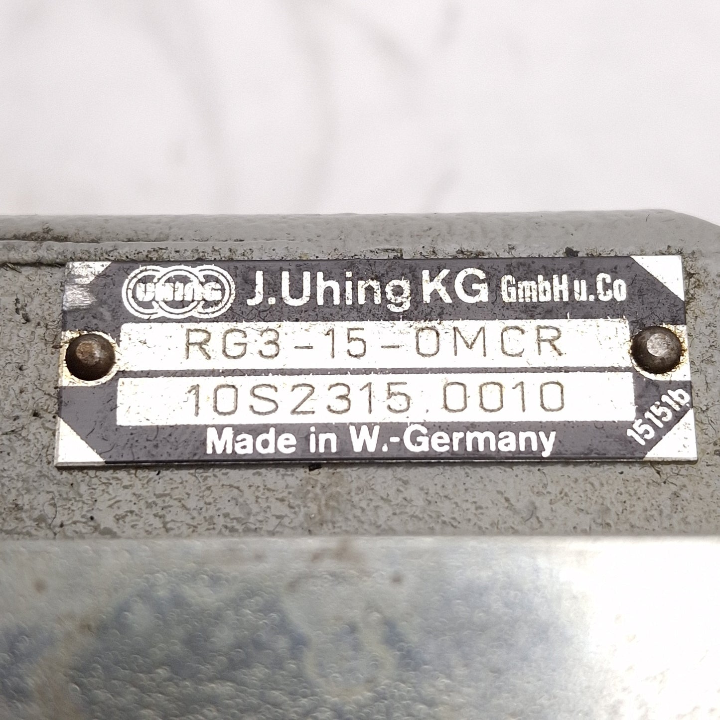 Used Uhing ARG3-15-0MCR Bi-Directional Rolling Ring Drive ø15mm Shaft, 10mm Max Pitch