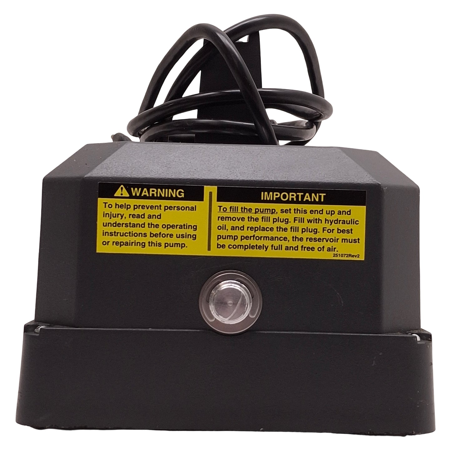 Used Power Team SPX PE102 Electric/Hydraulic Pump 110/115VAC 7A 15LRA, 10,000PSI Max