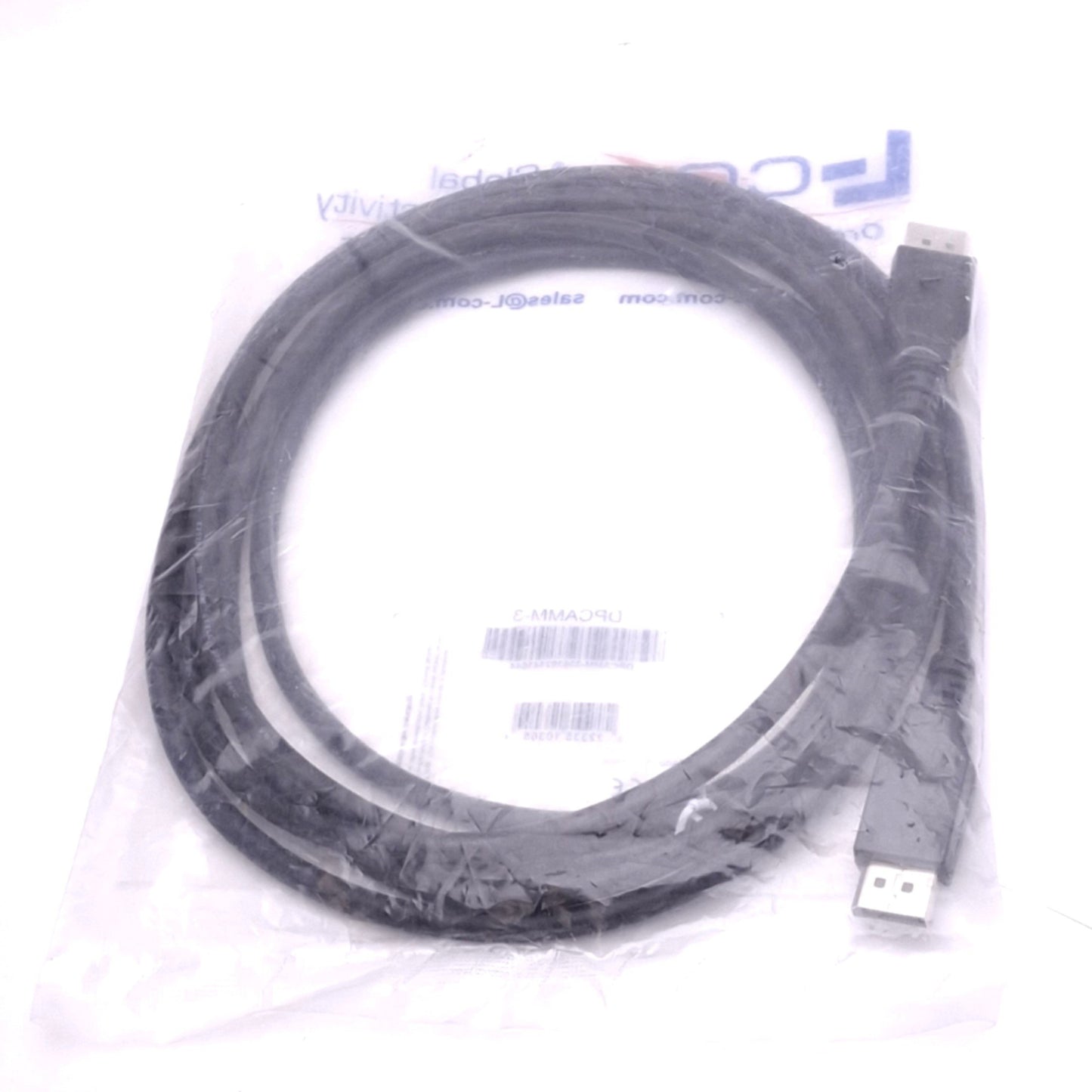New L-com DPCAMM-3 Video Cable, DisplayPort Male to Male, 3m Length