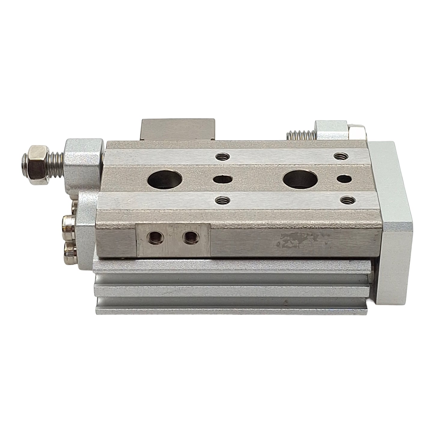 Used SMC MXQ8L-20 Pneumatic Precision Slide Table, ø8mm Bore, 20mm Stroke, 0.7MPa, M5