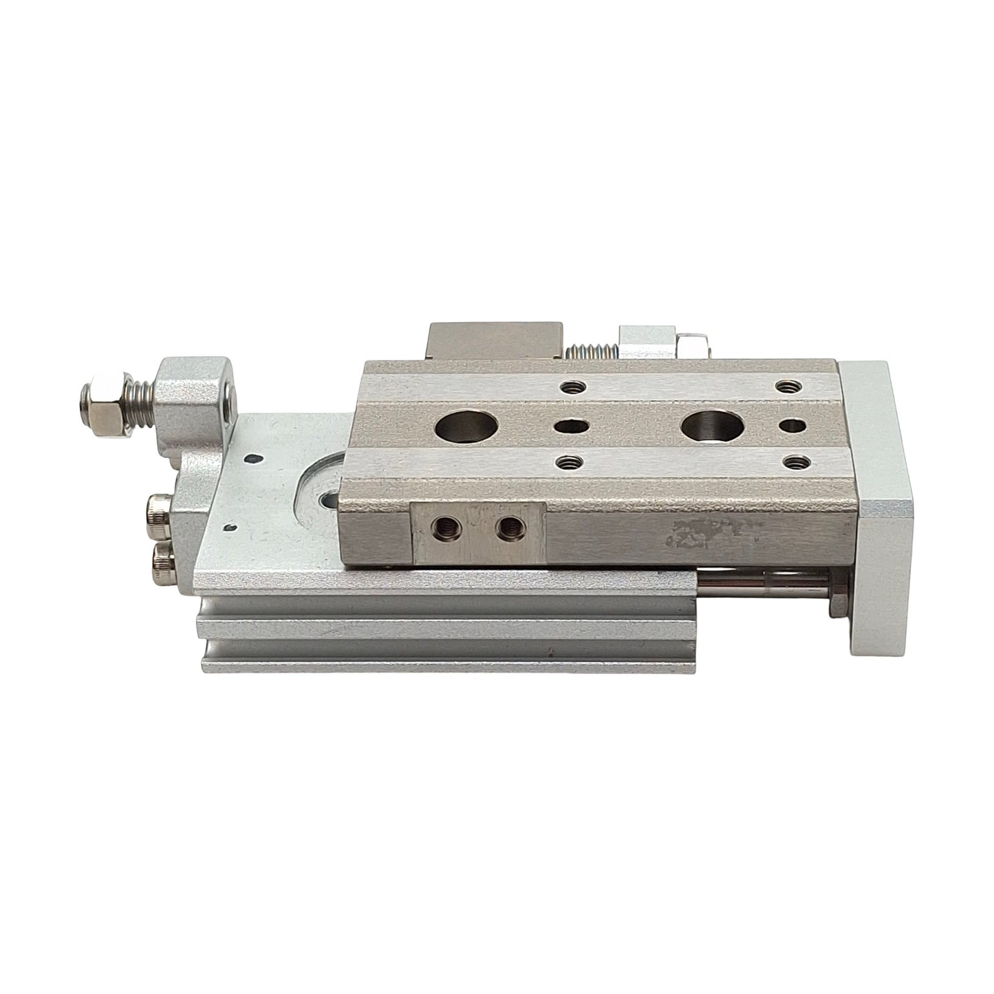 Used SMC MXQ8L-20 Pneumatic Precision Slide Table, ø8mm Bore, 20mm Stroke, 0.7MPa, M5