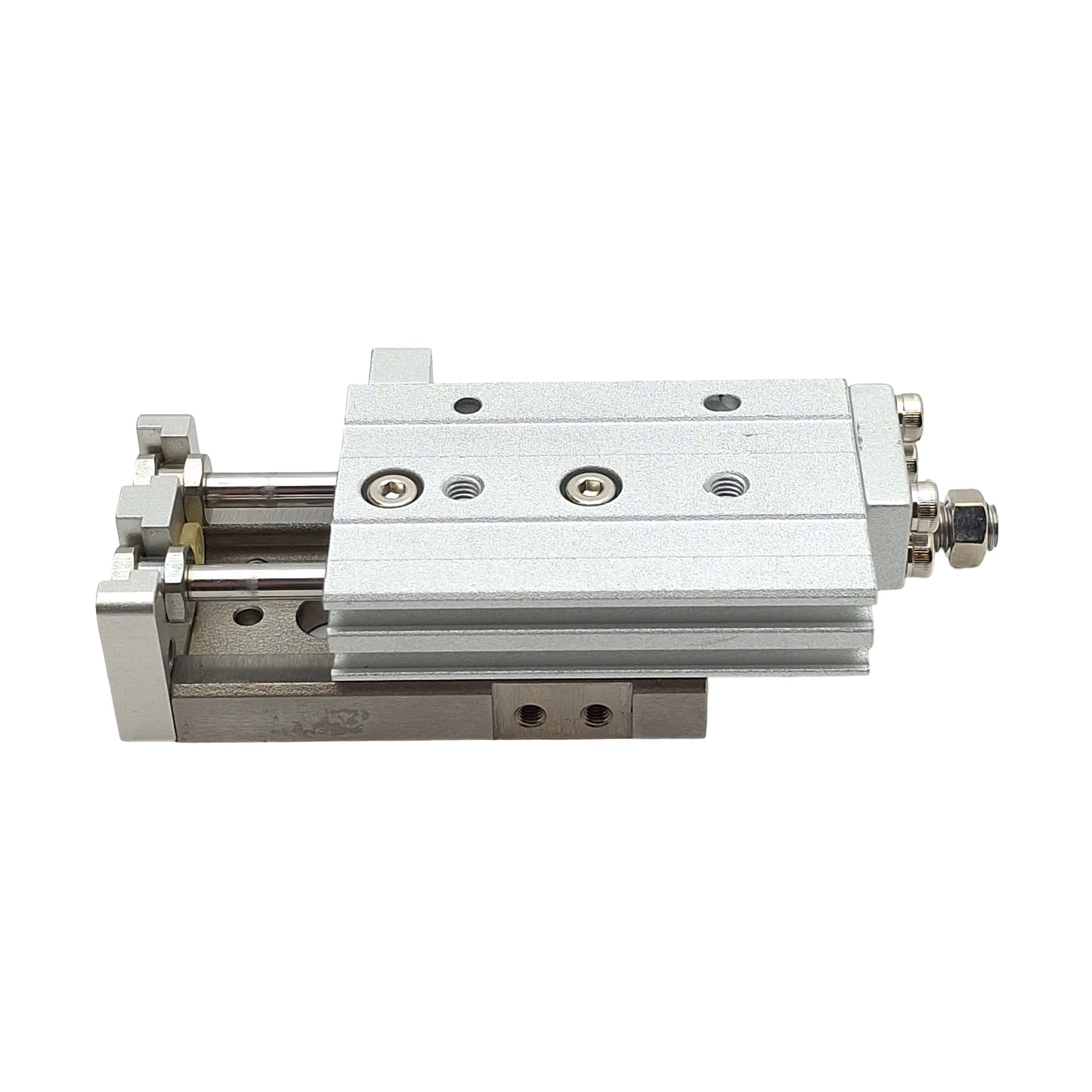 Used SMC MXQ8L-20 Pneumatic Precision Slide Table, ø8mm Bore, 20mm Stroke, 0.7MPa, M5