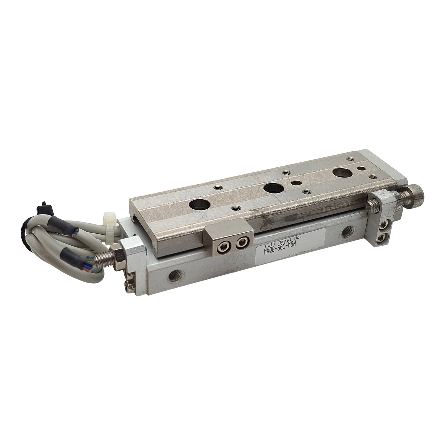 Used SMC MXQ6-50C-M9N Pneumatic Precision Slide Table, ø6mm Bore, 50mm Stroke, M5x0.8