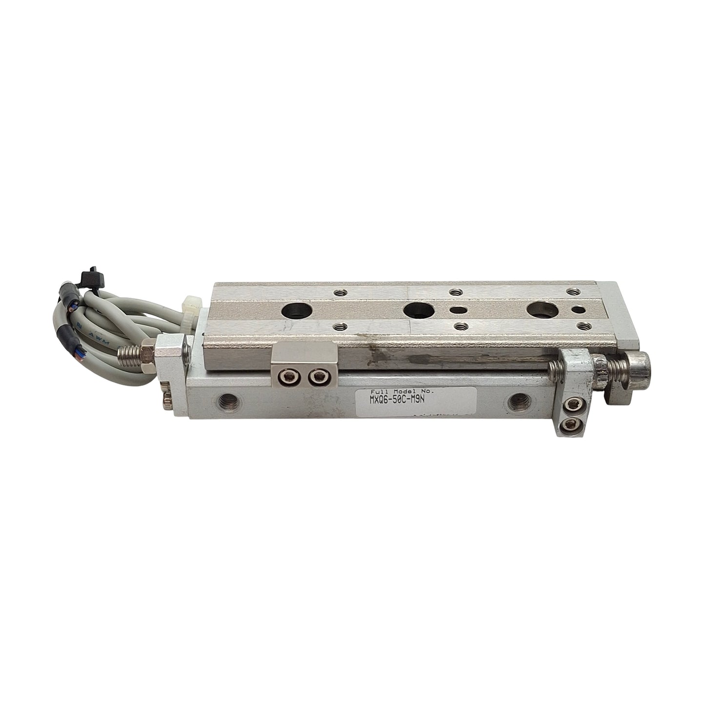 Used SMC MXQ6-50C-M9N Pneumatic Precision Slide Table, ø6mm Bore, 50mm Stroke, M5x0.8