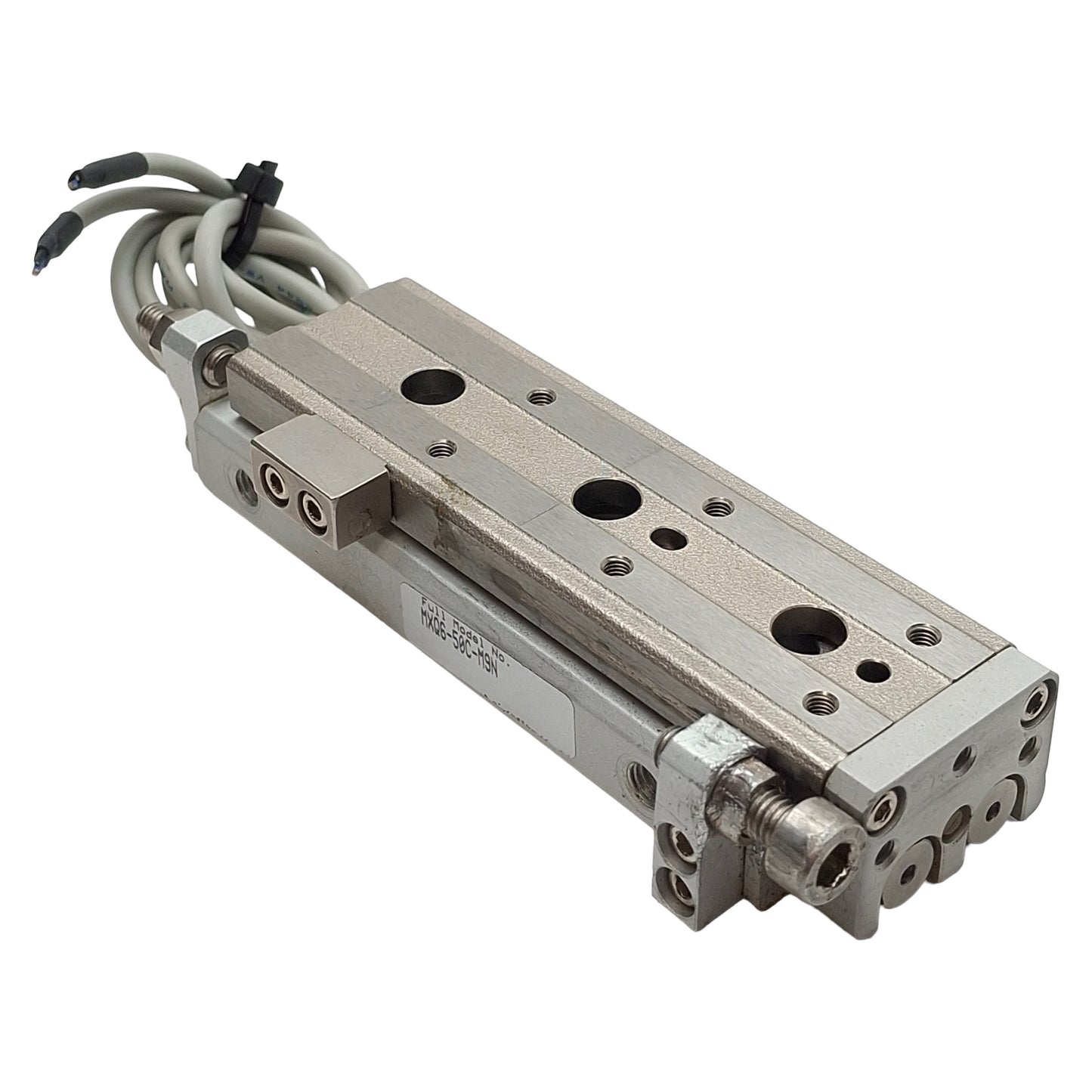 Used SMC MXQ6-50C-M9N Pneumatic Precision Slide Table, ø6mm Bore, 50mm Stroke, M5x0.8