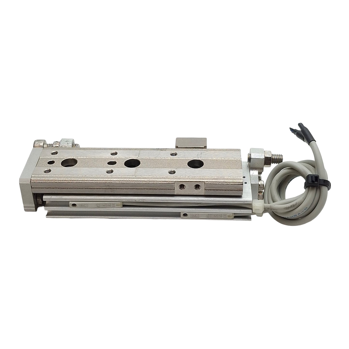 Used SMC MXQ6-50C-M9N Pneumatic Precision Slide Table, ø6mm Bore, 50mm Stroke, M5x0.8