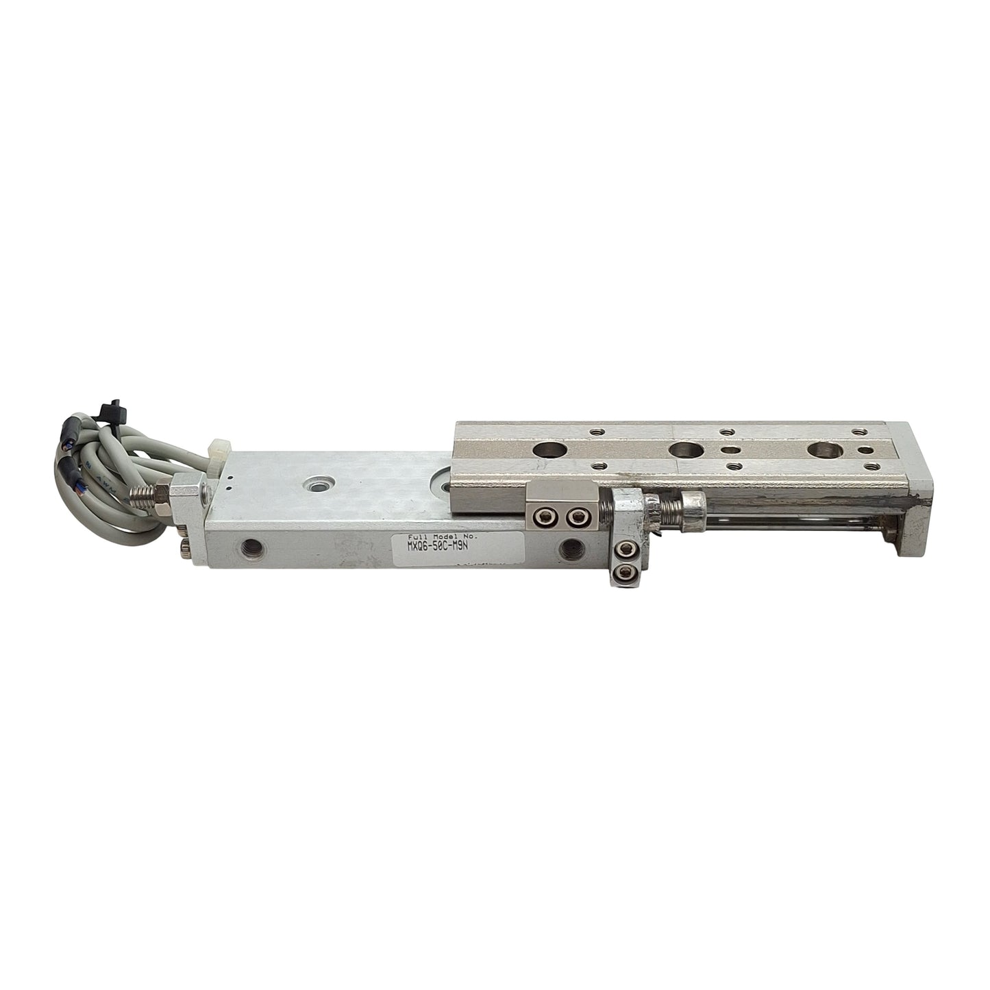 Used SMC MXQ6-50C-M9N Pneumatic Precision Slide Table, ø6mm Bore, 50mm Stroke, M5x0.8