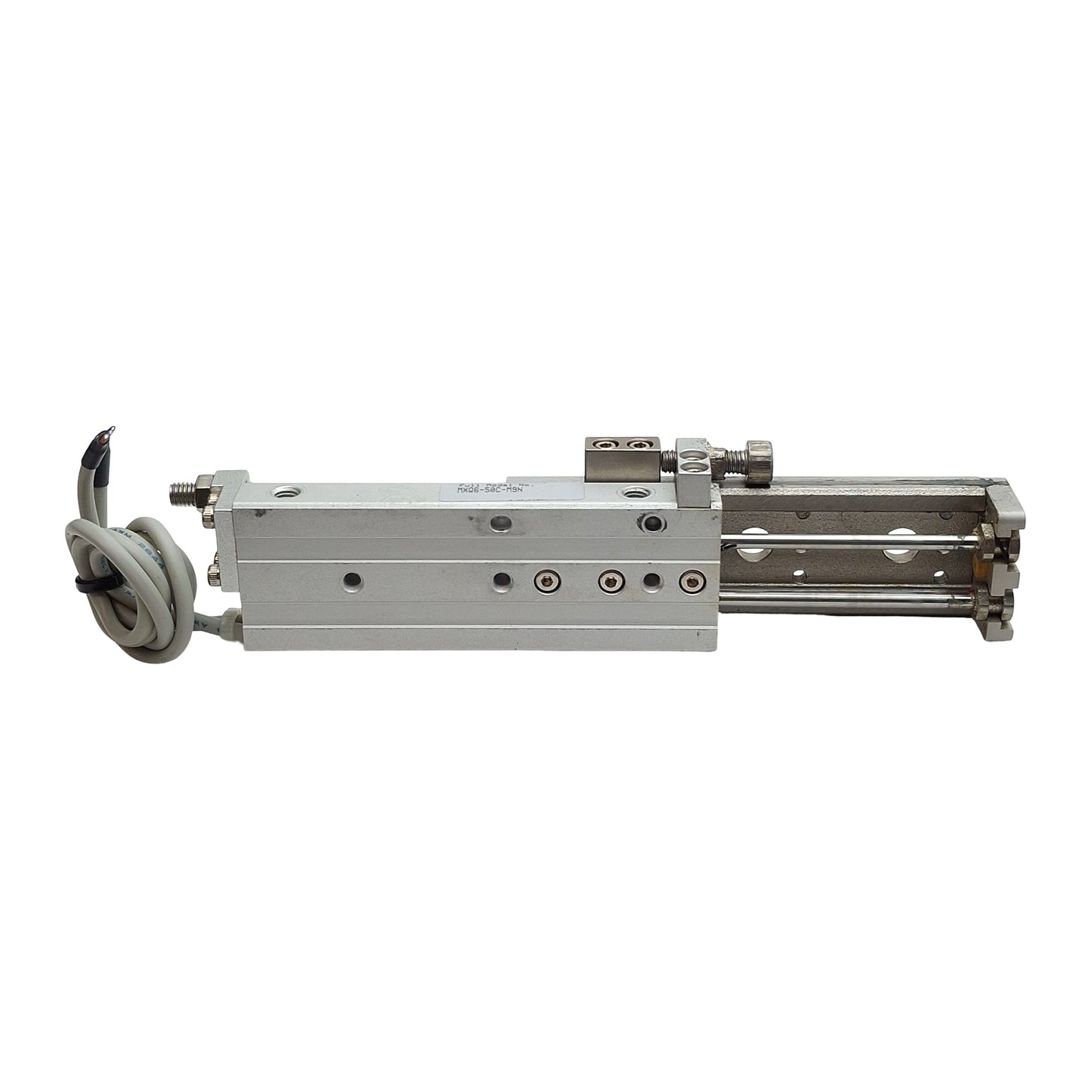 Used SMC MXQ6-50C-M9N Pneumatic Precision Slide Table, ø6mm Bore, 50mm Stroke, M5x0.8