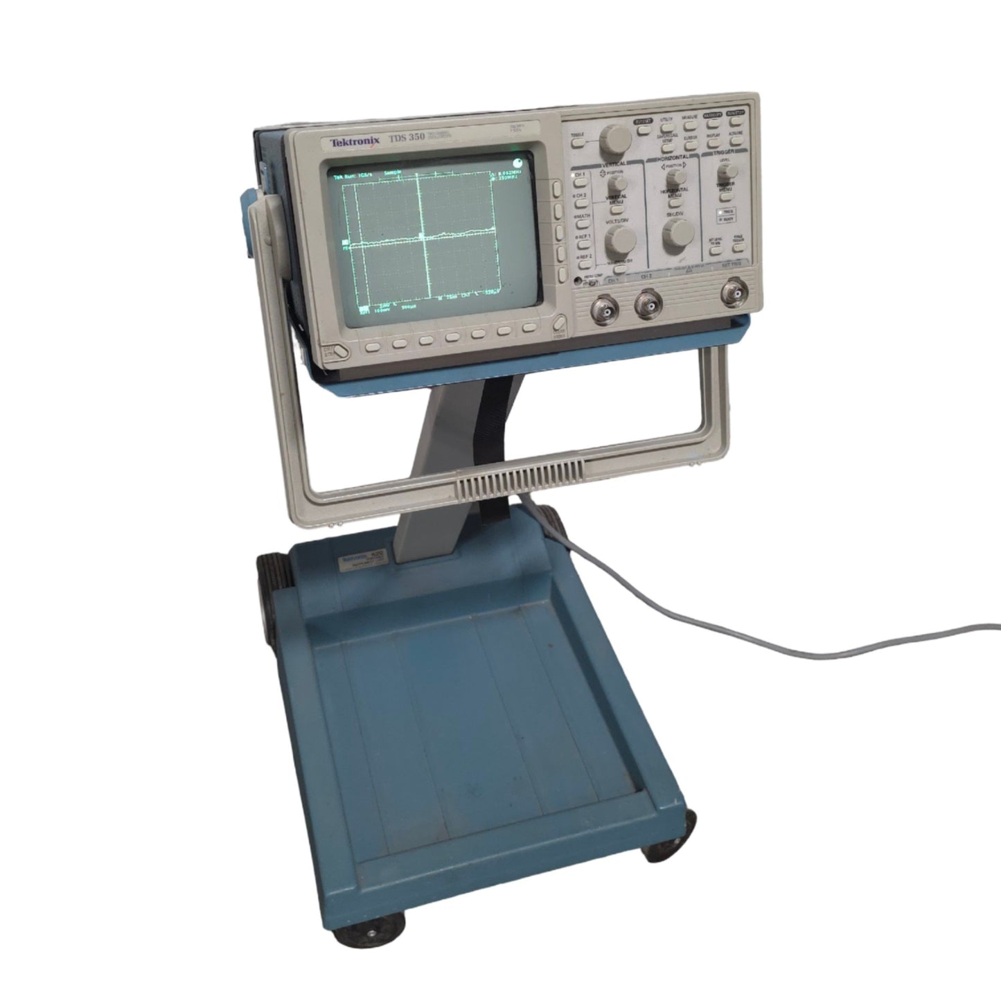 Used Tektronix TDS350 2-Channel Digital Oscilloscope With K212 Cart, 200MHz, 1GS/s
