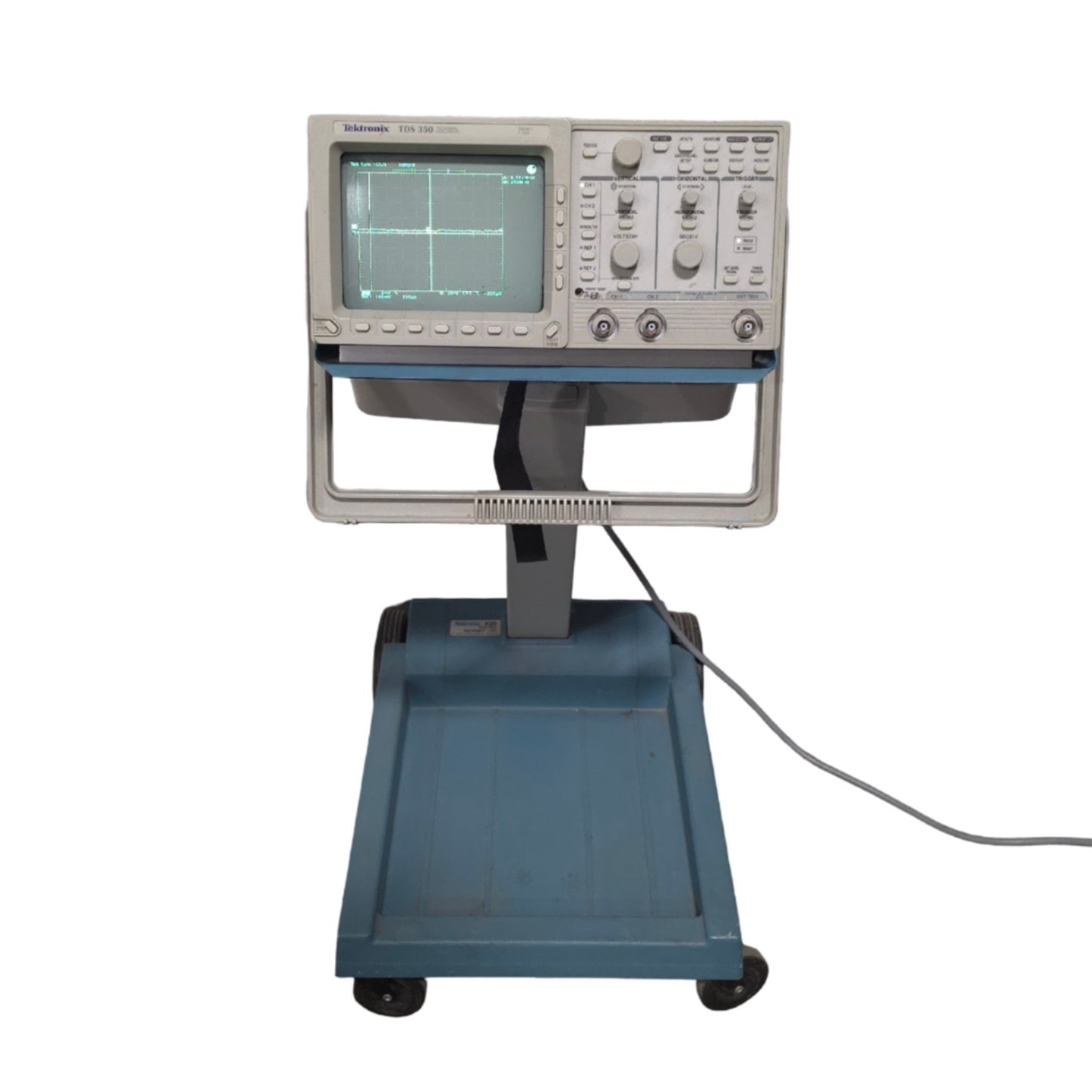 Used Tektronix TDS350 2-Channel Digital Oscilloscope With K212 Cart, 200MHz, 1GS/s