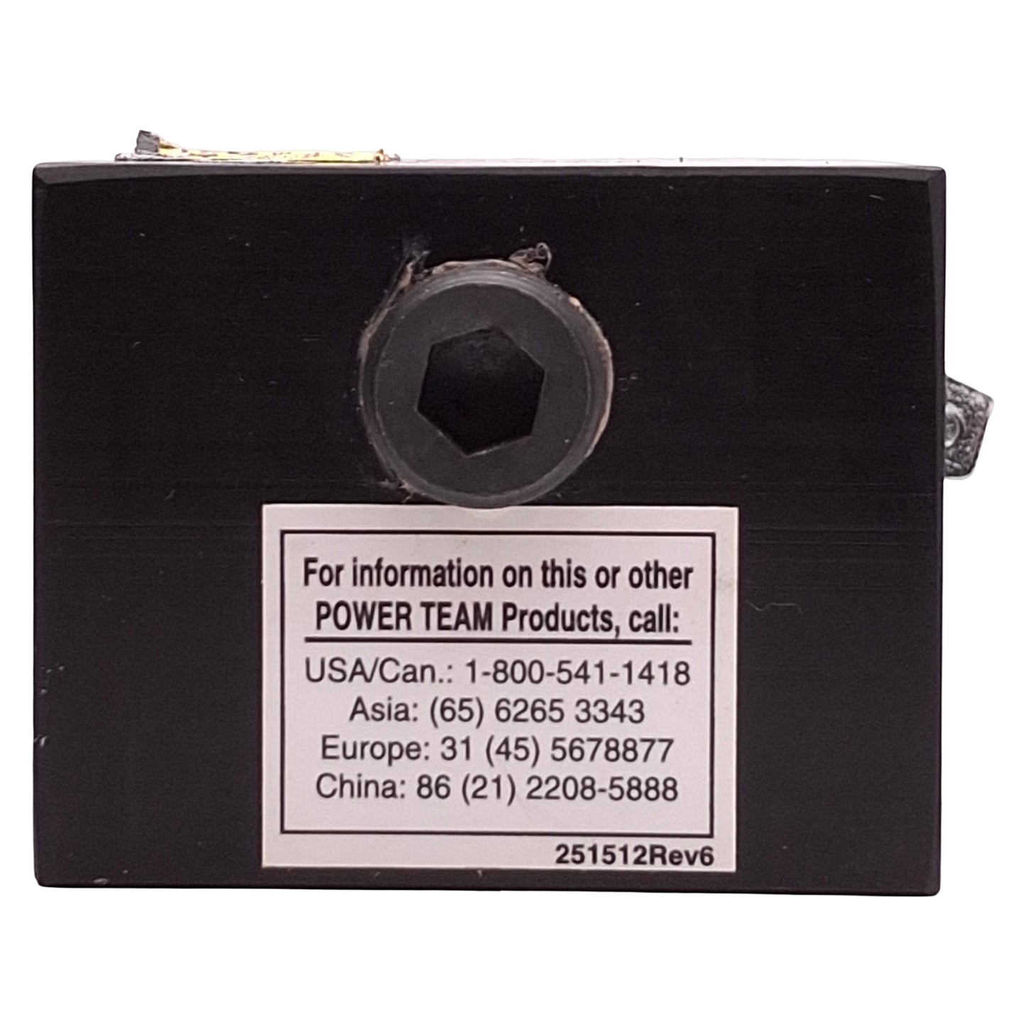 Used Power Team 9561 2-Way/Auto Dump Valve For PE102 & PR102 Hydraulic Pump 10,000psi