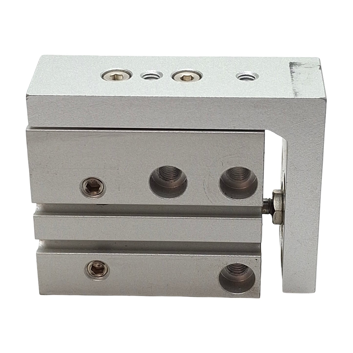 Used SMC MXU10-10 Pneumatic Compact Slide Table, ø10mm Bore, 10mm Stroke, M5, 0.7MPa