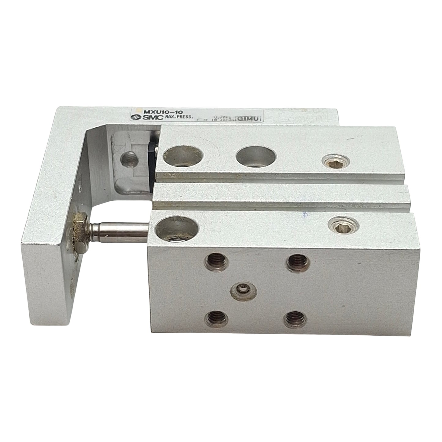 Used SMC MXU10-10 Pneumatic Compact Slide Table, ø10mm Bore, 10mm Stroke, M5, 0.7MPa