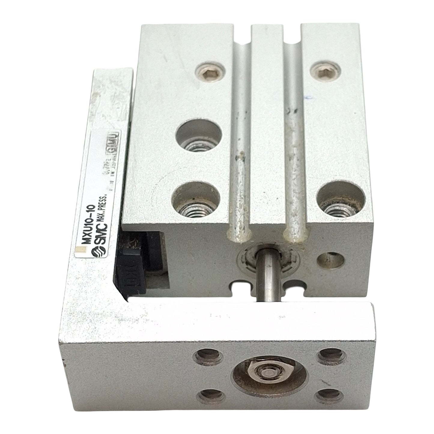 Used SMC MXU10-10 Pneumatic Compact Slide Table, ø10mm Bore, 10mm Stroke, M5, 0.7MPa