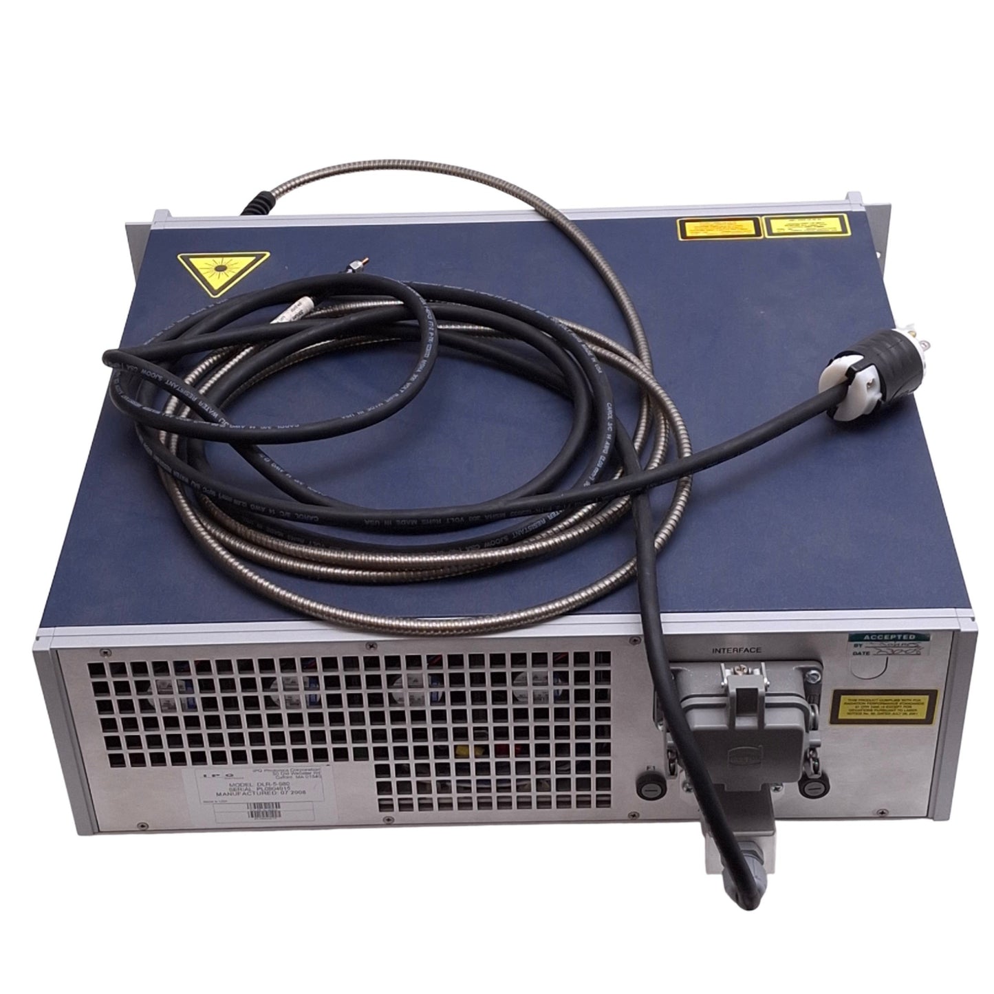 Used IPG Photonics DLR-5-980 Diode Laser Rack, 5W 980nm, 100-240VAC, 19" 3U Mount