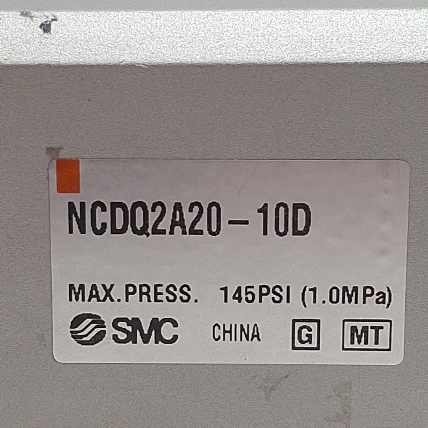 Used SMC NCDQ2A20-10D Compact Cylinder, ø20mm Bore, 10mm Stroke, M5 x 0.8, 1.0MPa