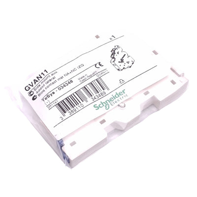 New Schneider Electric GVAN11 Auxiliary Contact Block, 1NO 1NC, 690VAC 6A Max